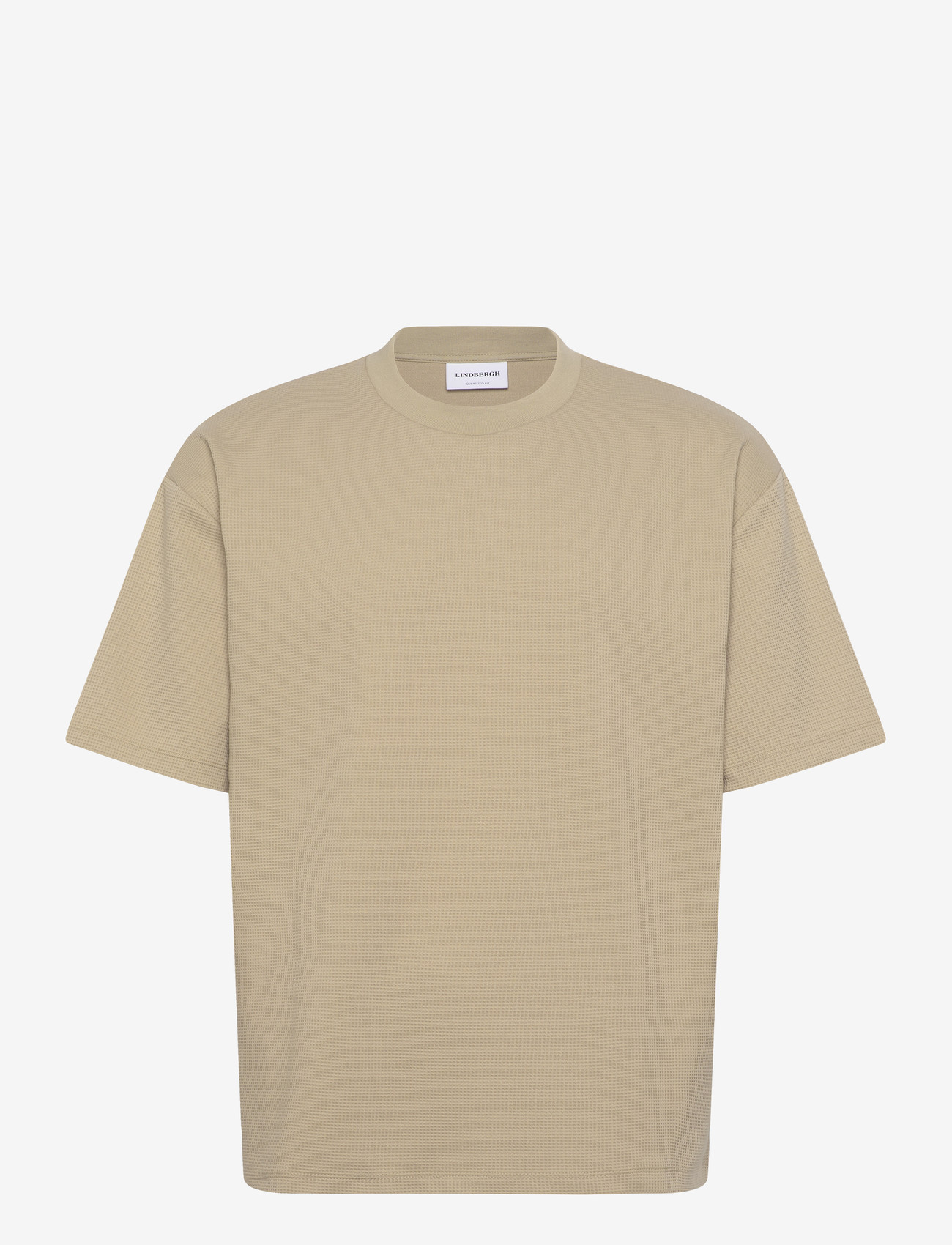 Lindbergh - Oversize waffle tee - laveste priser - sand - 1