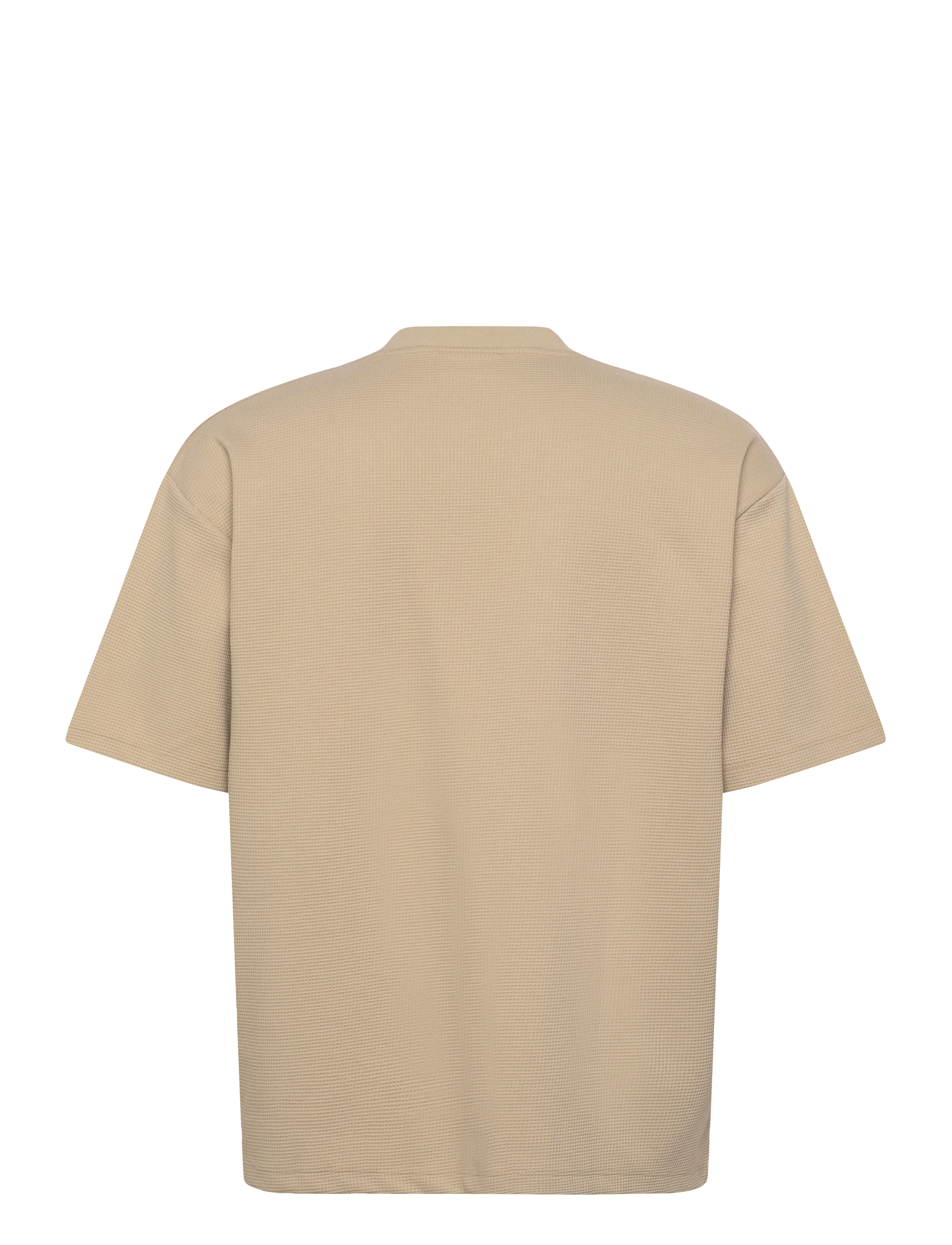 Lindbergh - Oversize waffle tee - kortärmade t-shirts - sand - 2
