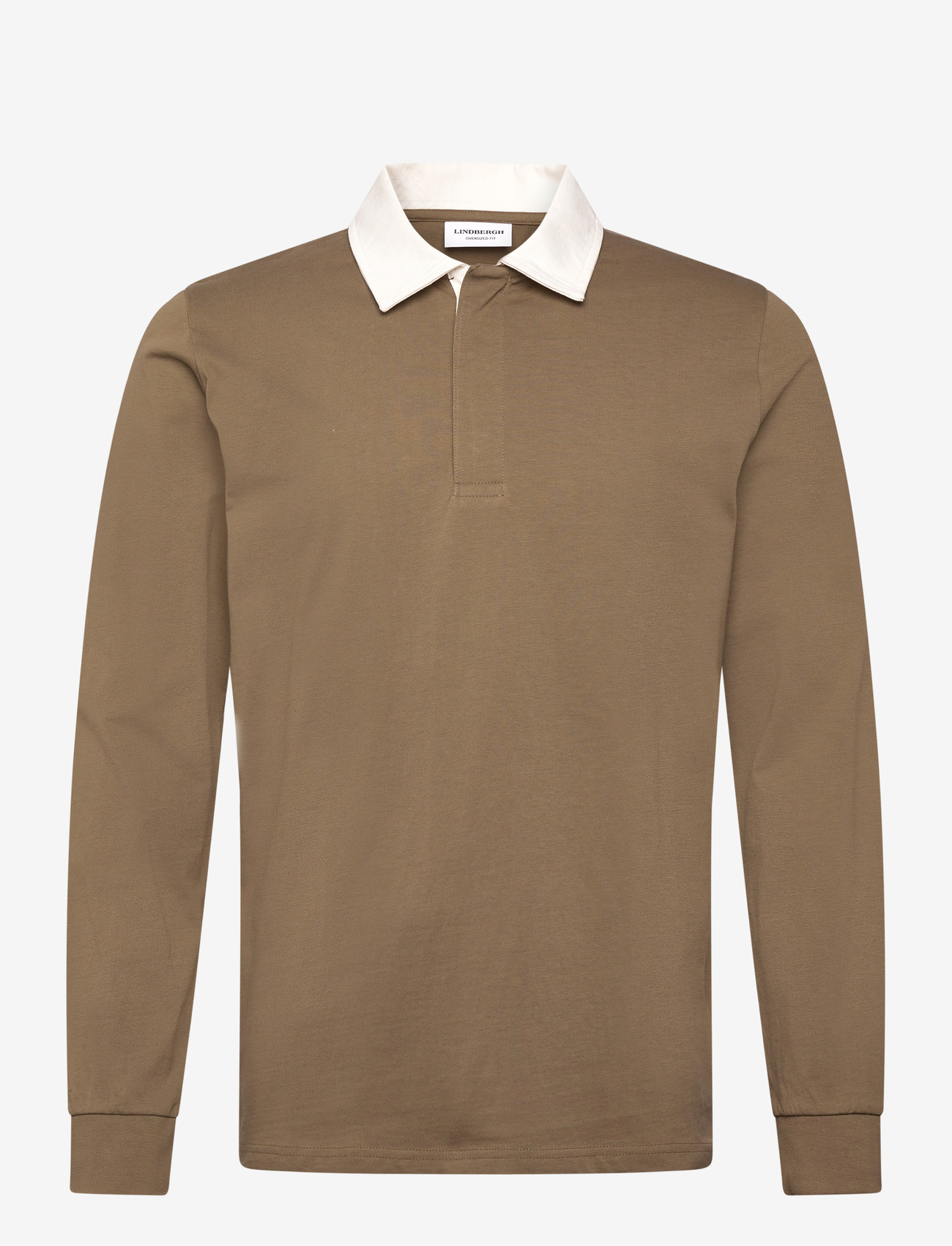 Lindbergh - Baseball polo L/S - langärmelig - army - 0
