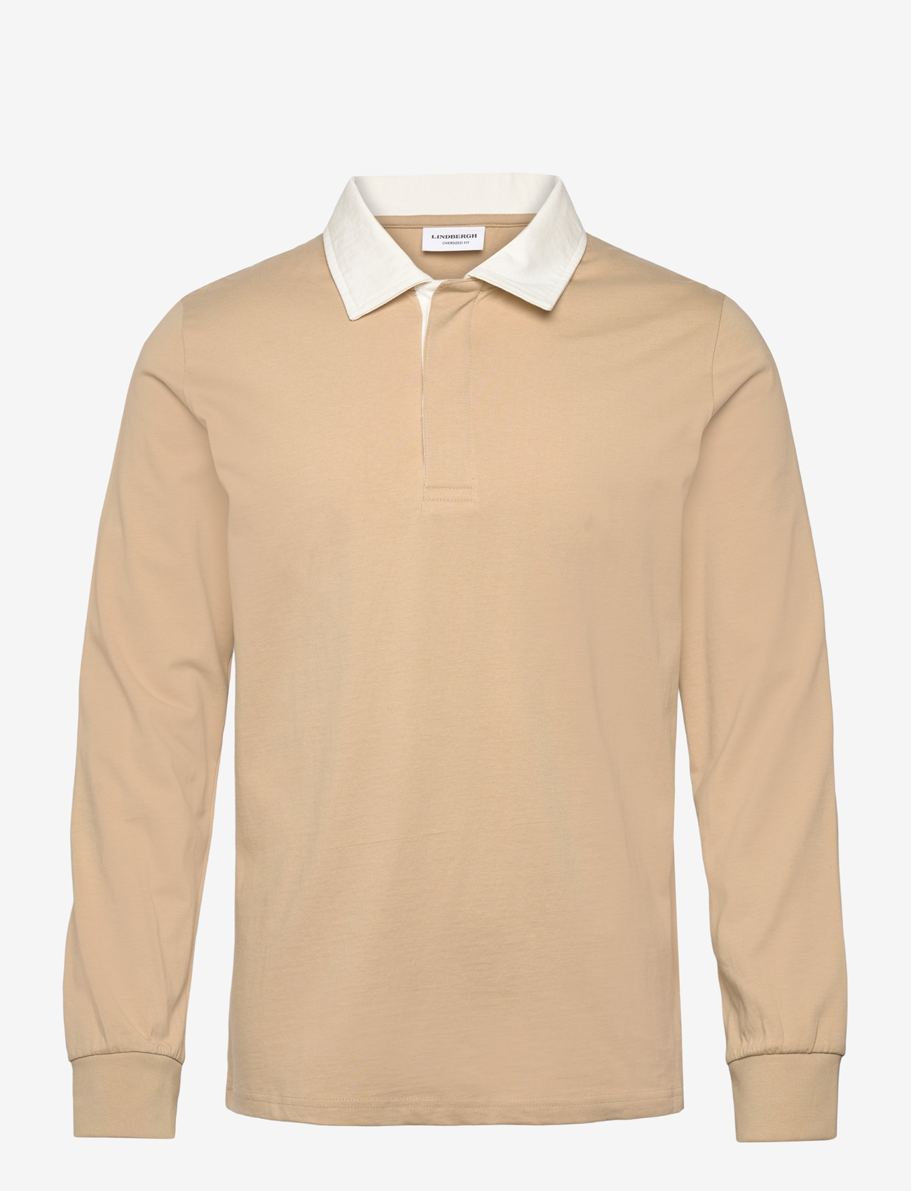 Lindbergh - Baseball polo L/S - lange mouwen - sand - 0