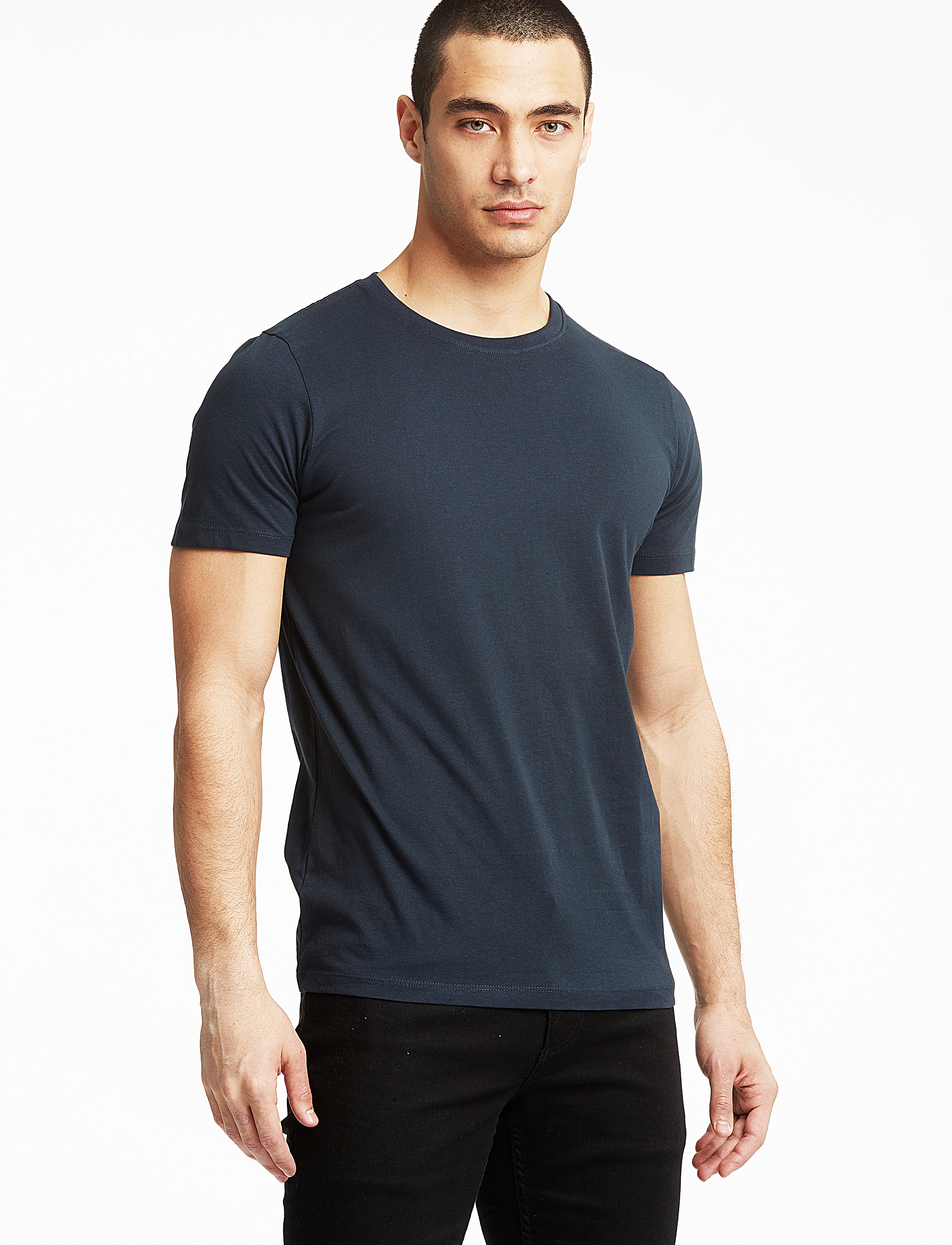 Lindbergh Basic O-Neck Tee S/S 7 Pack, Mænd, O-hals T-shirt Multipack, Str: L