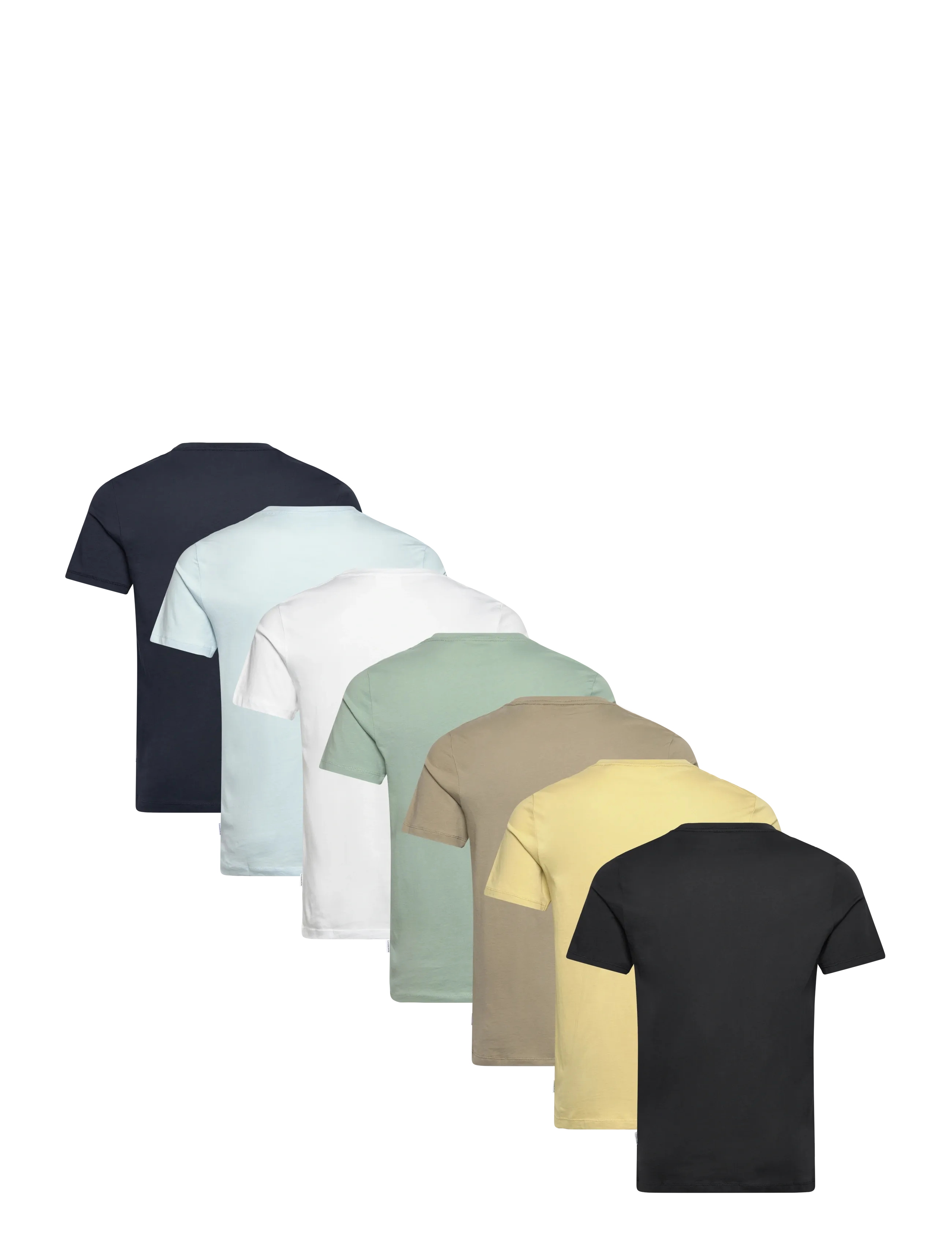 Lindbergh - Basic o-neck tee S/S 7 pack - t-shirts im multipack - multi 126 - 1