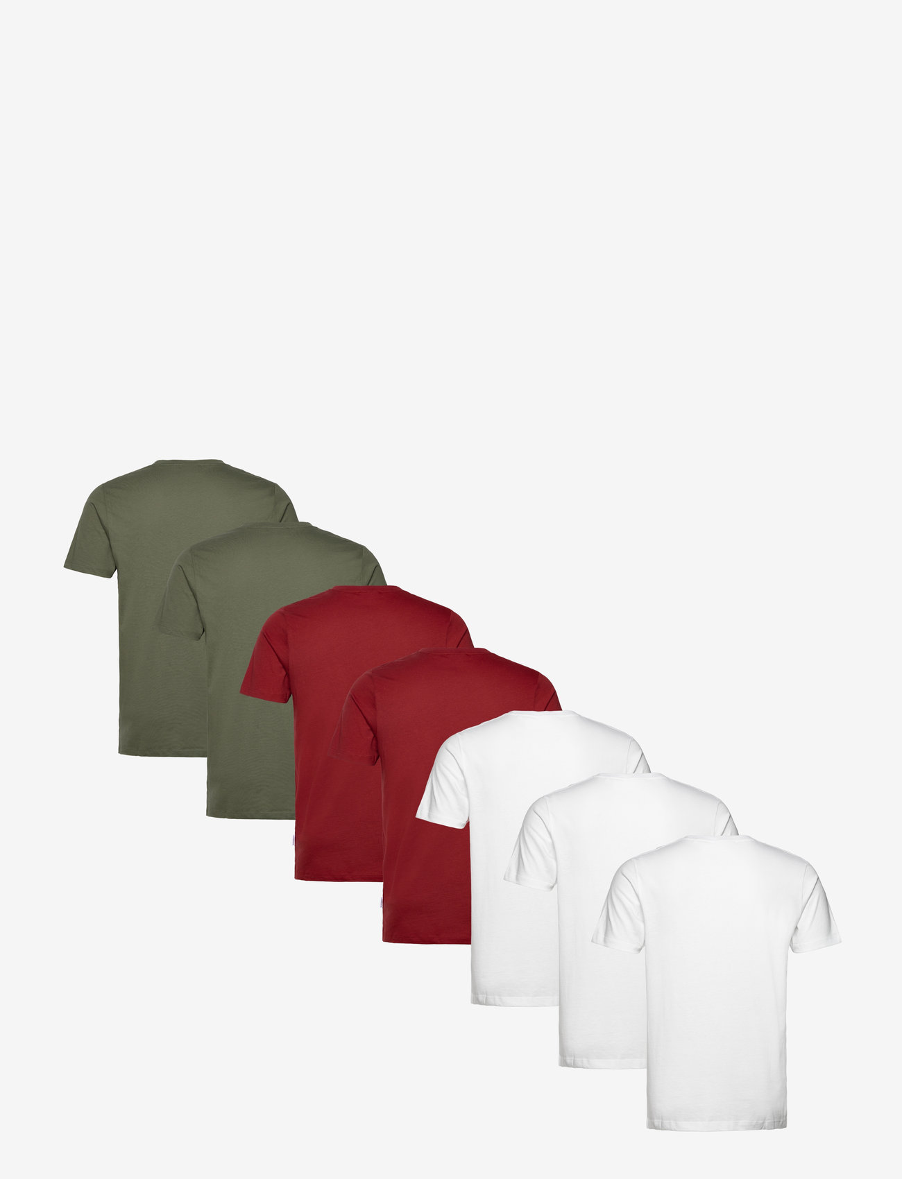 Lindbergh - Basic o-neck tee S/S 7 pack - t-shirts im multipack - multi 2 - 5