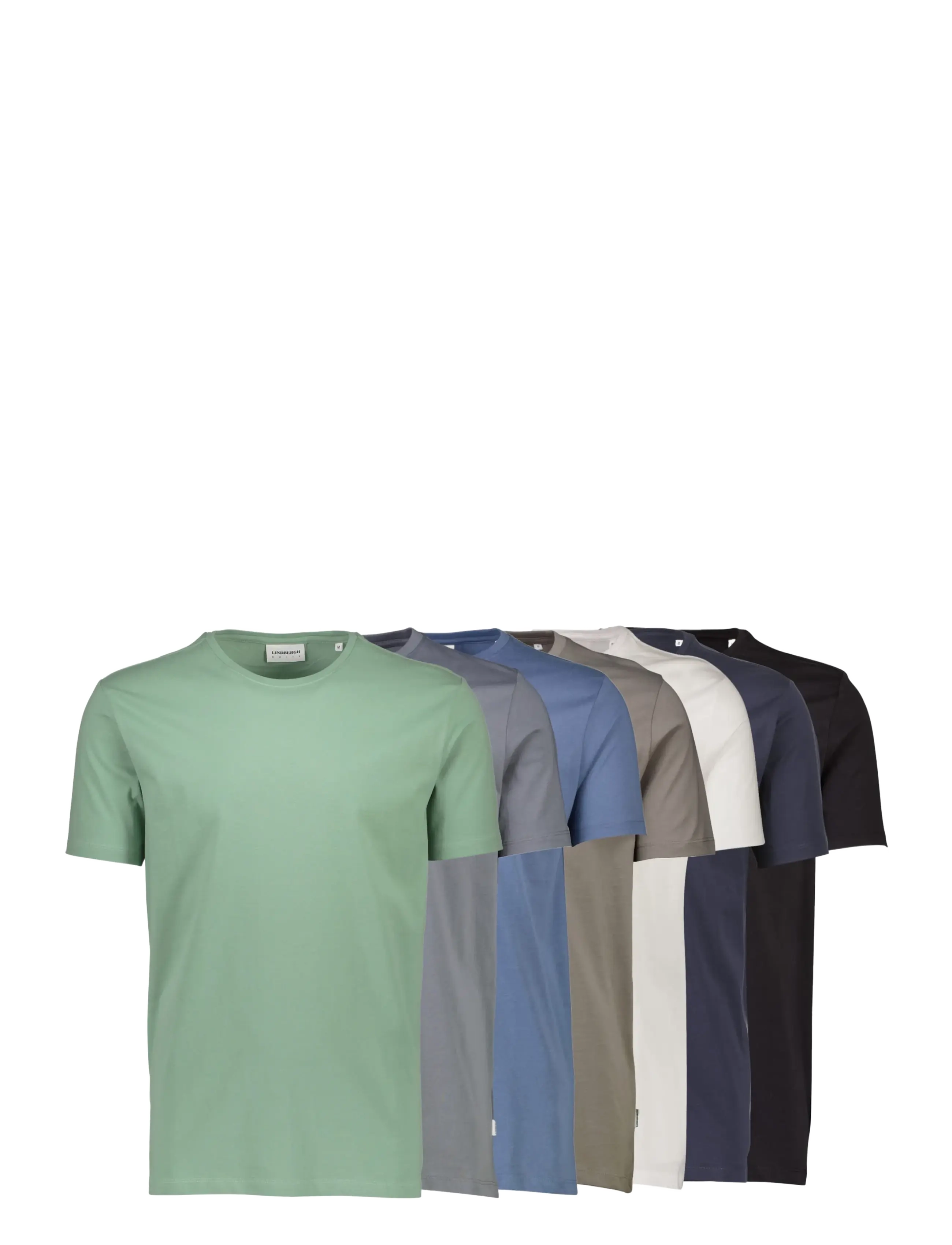 Lindbergh Basic o-neck tee S/S 7 pack - Lindbergh - MULTI 426 / multi