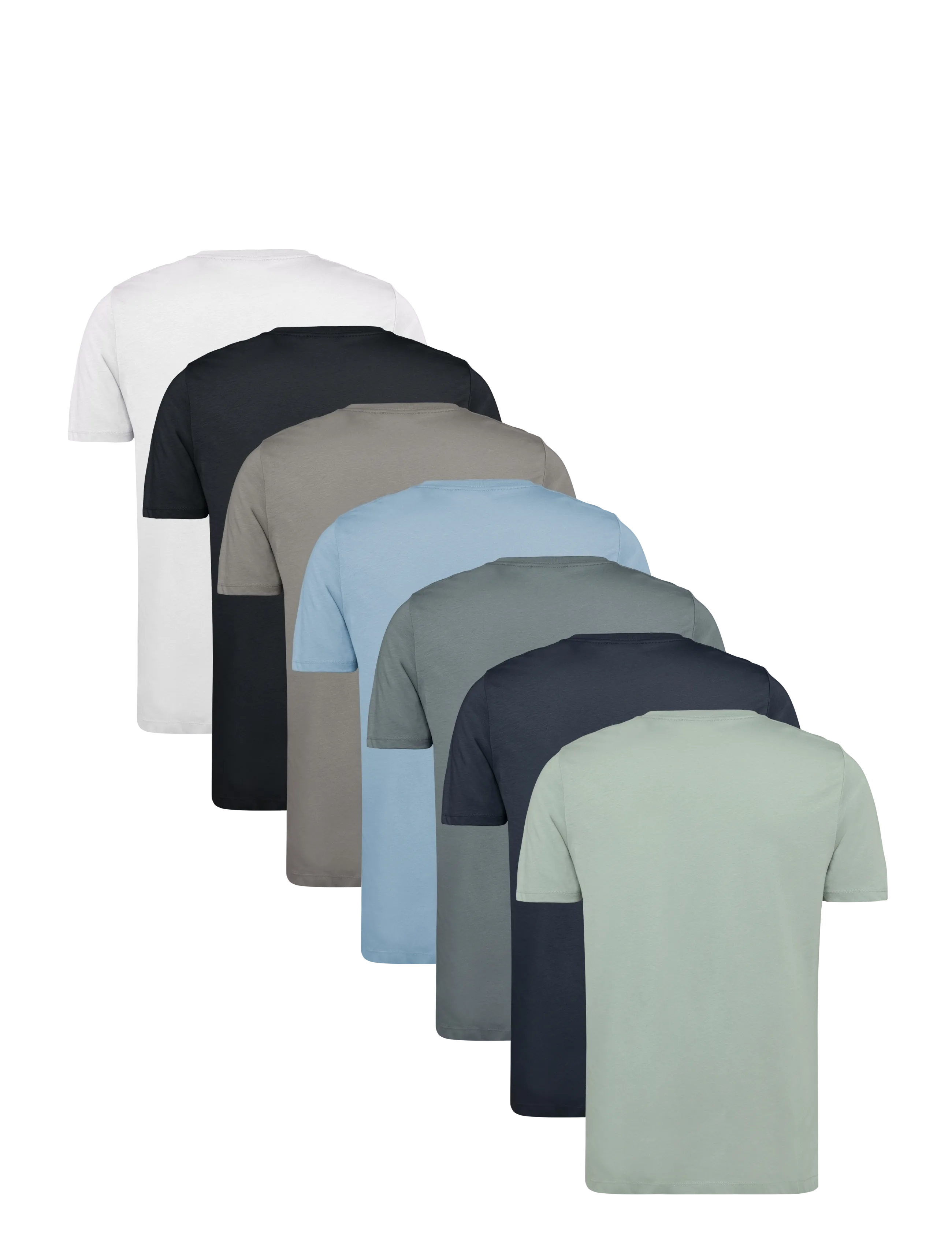 Lindbergh - Basic o-neck tee S/S 7 pack - multipack t-shirts - multi 426 - 2