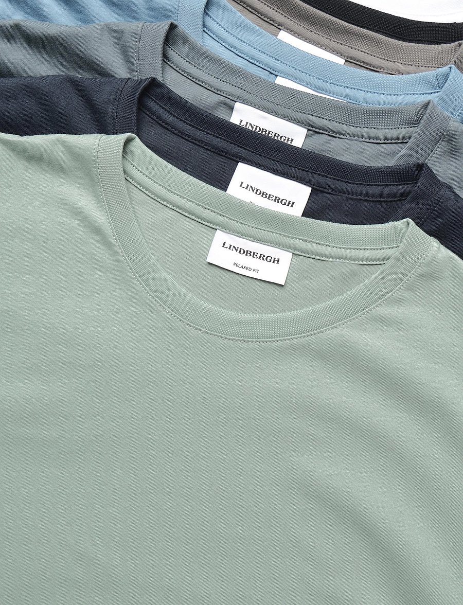 Lindbergh - Basic o-neck tee S/S 7 pack - multipack t-shirts - multi 426 - 4