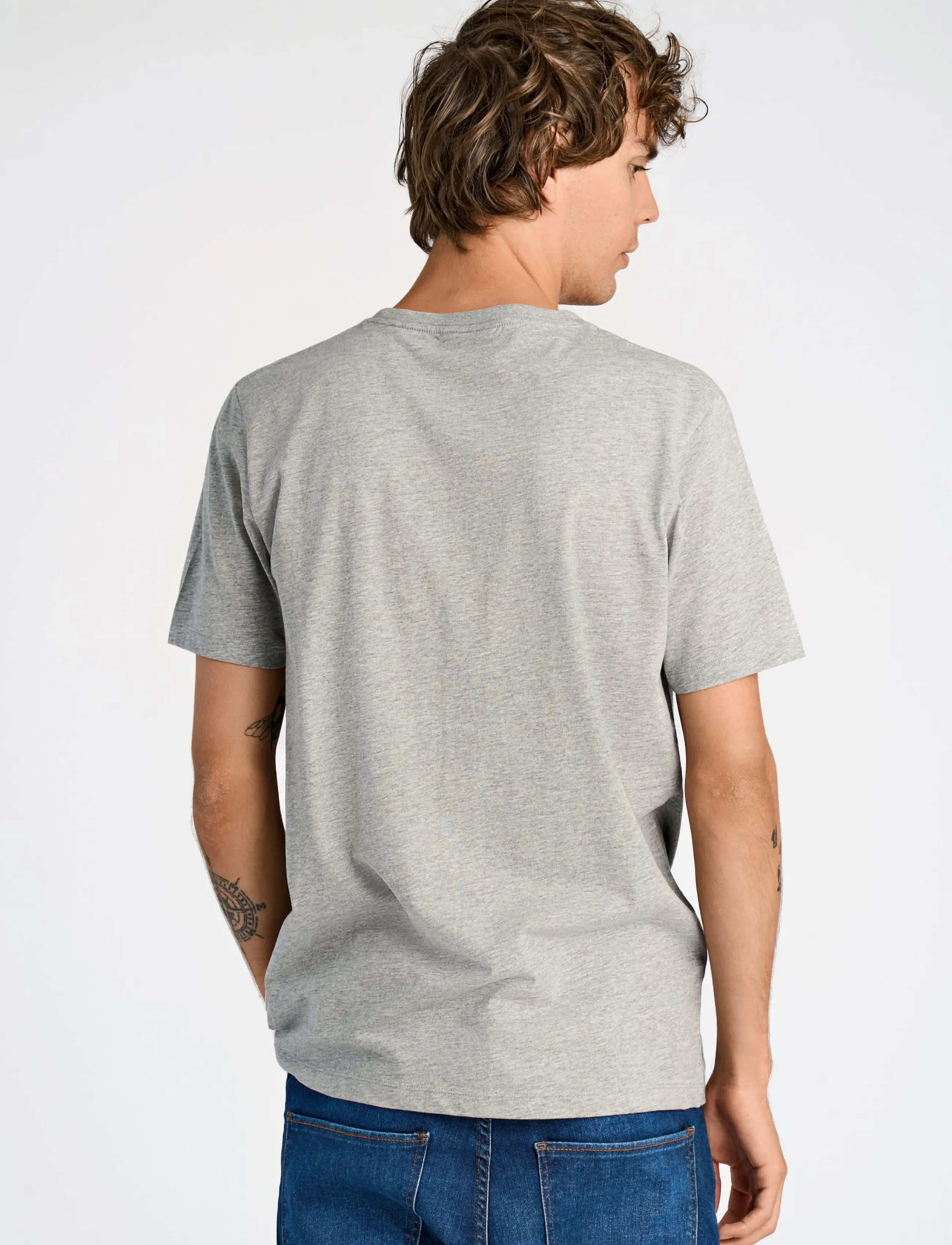 Lindbergh - Basic o-neck tee S/S 7 pack - multipack t-shirts - wh-bl-gr - 2