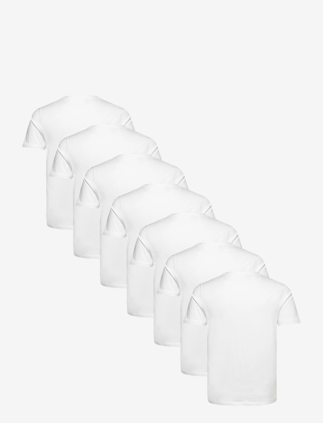 Lindbergh - Basic o-neck tee S/S 7 pack - lühikeste varrukatega t-särgid - white - 1