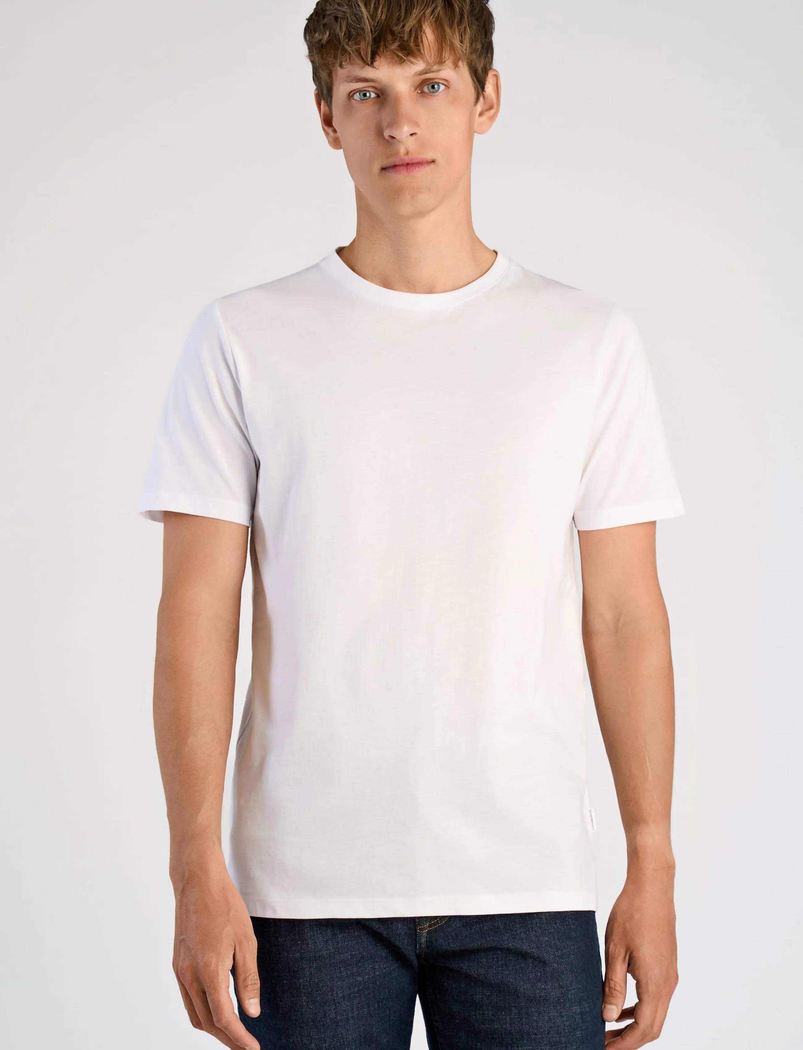 Lindbergh Basic o-neck tee S/S 7 pack - Lindbergh - WHITE / white