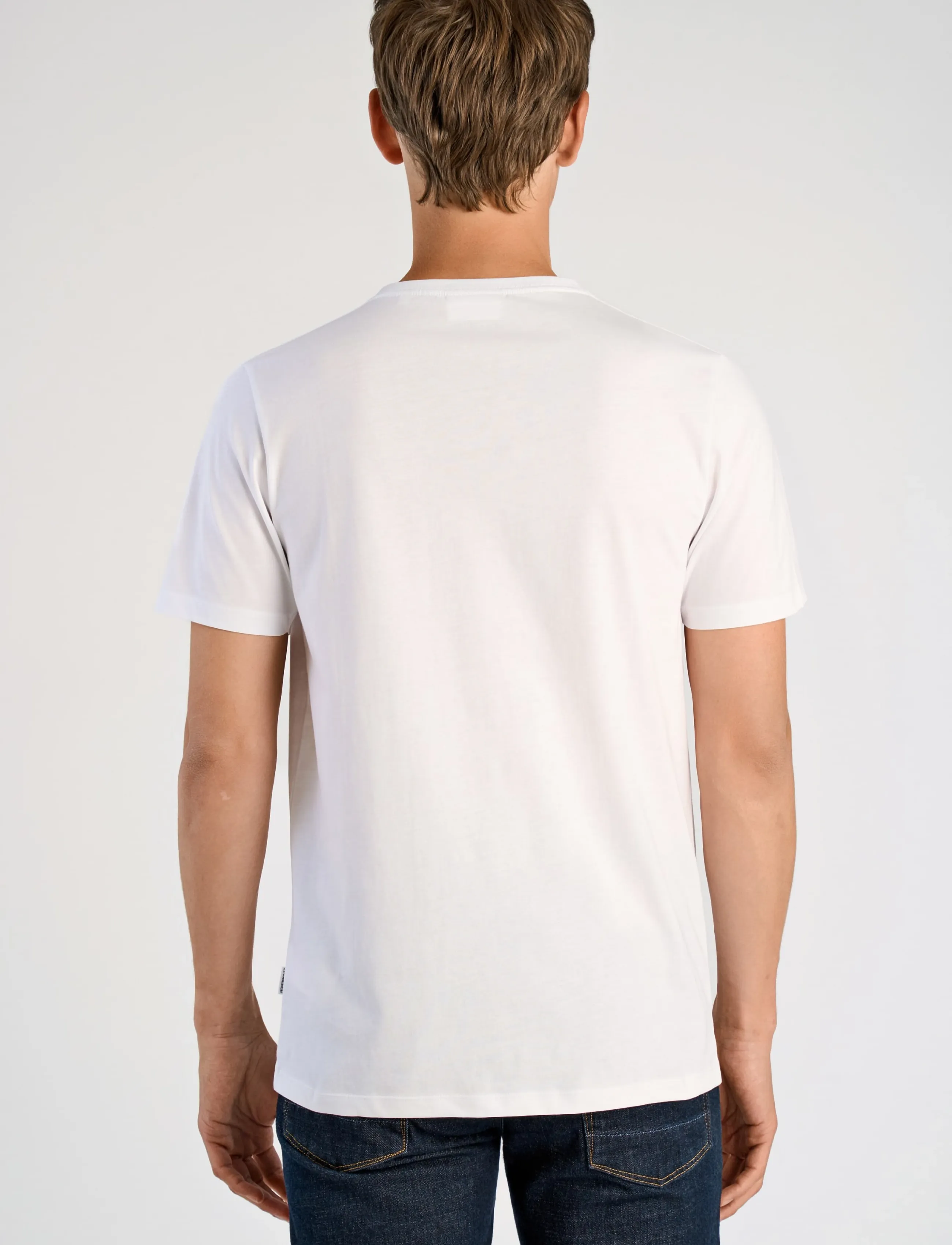 Lindbergh - Basic o-neck tee S/S 7 pack - multipack t-shirts - white - 5