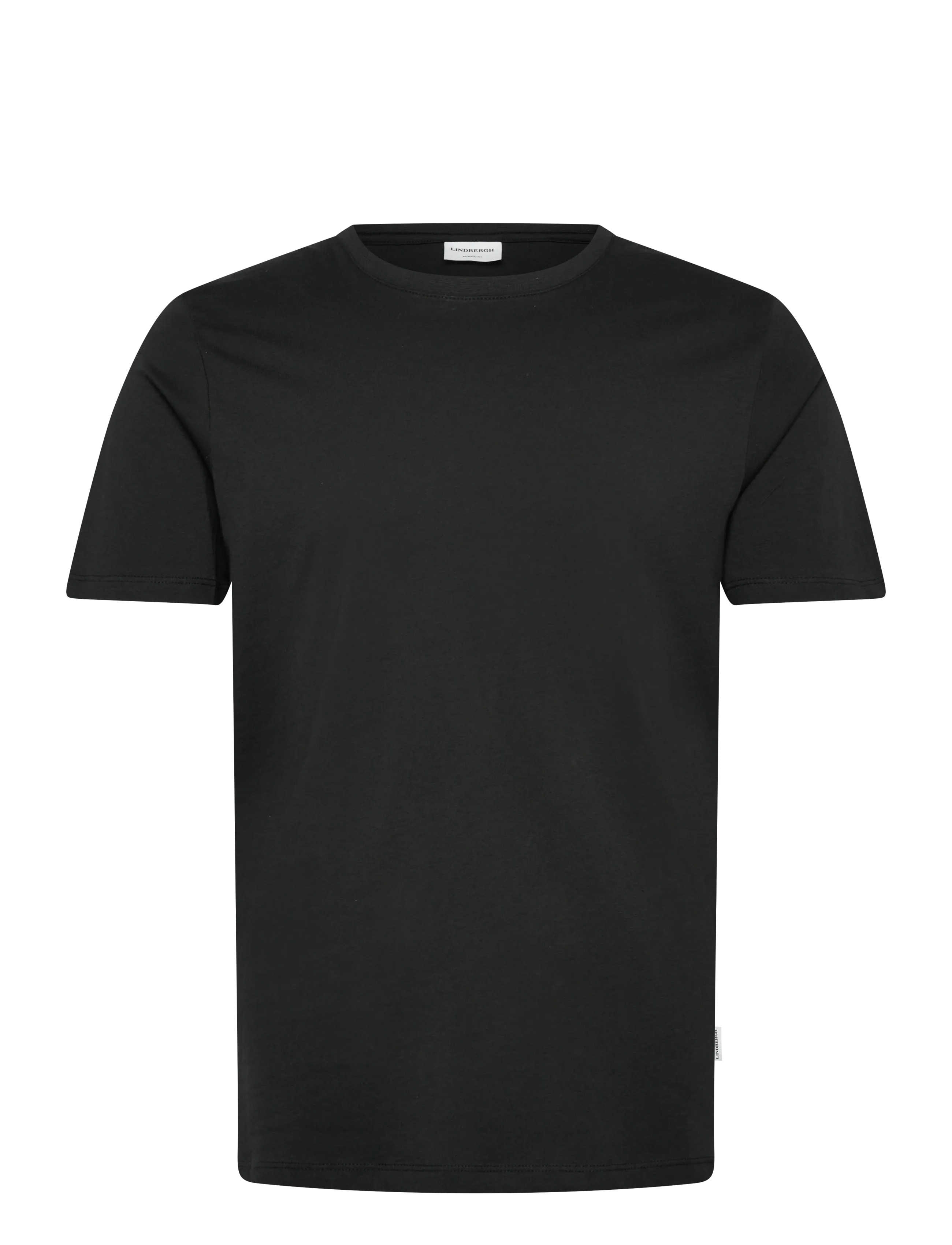 Lindbergh Basic o-neck tee S/S - Lindbergh - BLACK / black