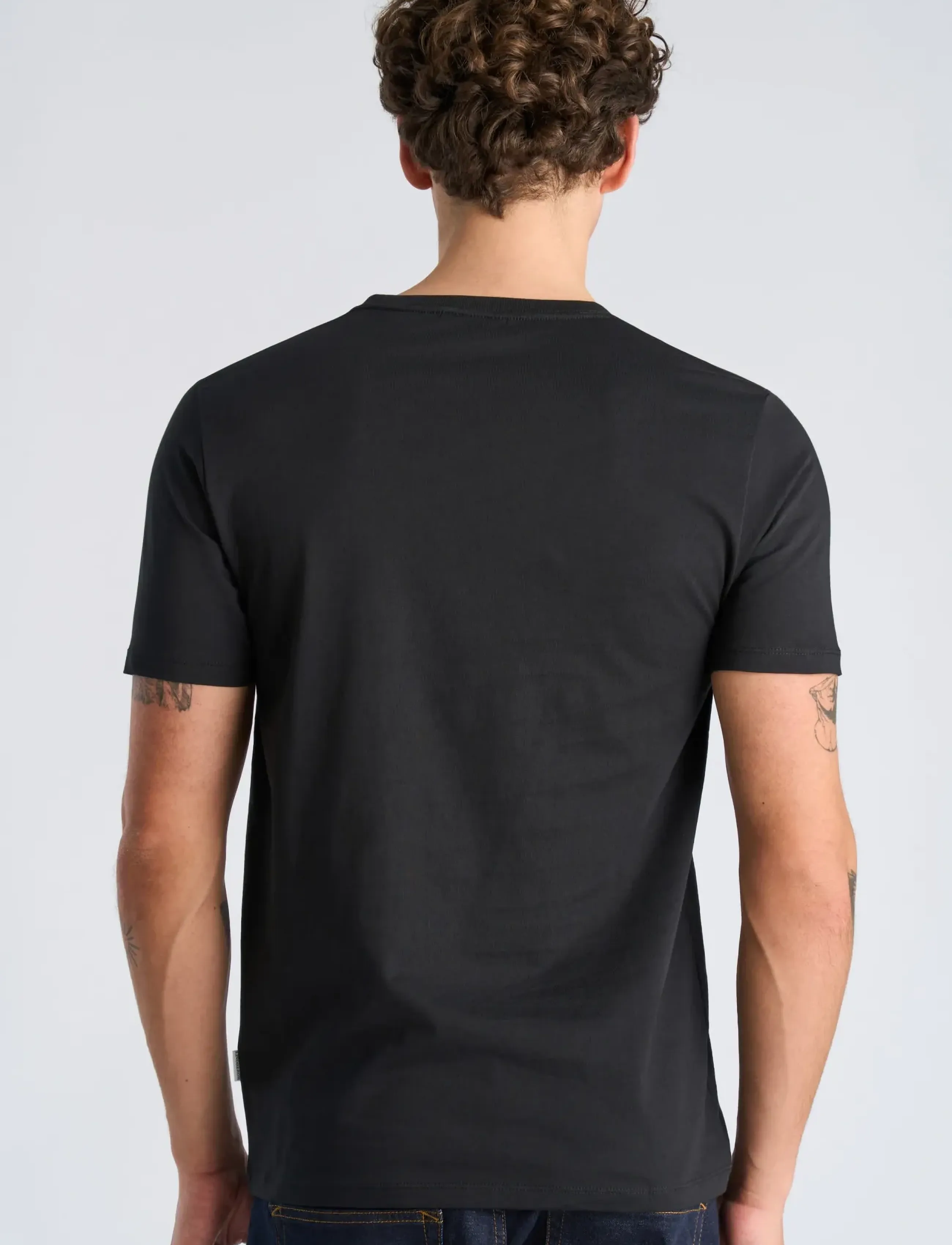Lindbergh - Basic o-neck tee S/S - laveste priser - black - 4