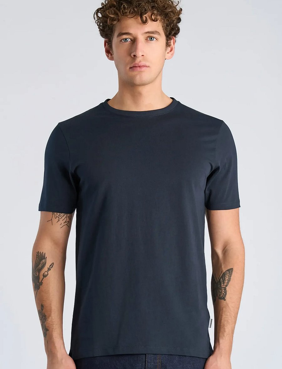 Lindbergh - Basic o-neck tee S/S - kurzärmelige t-shirts - navy - 3