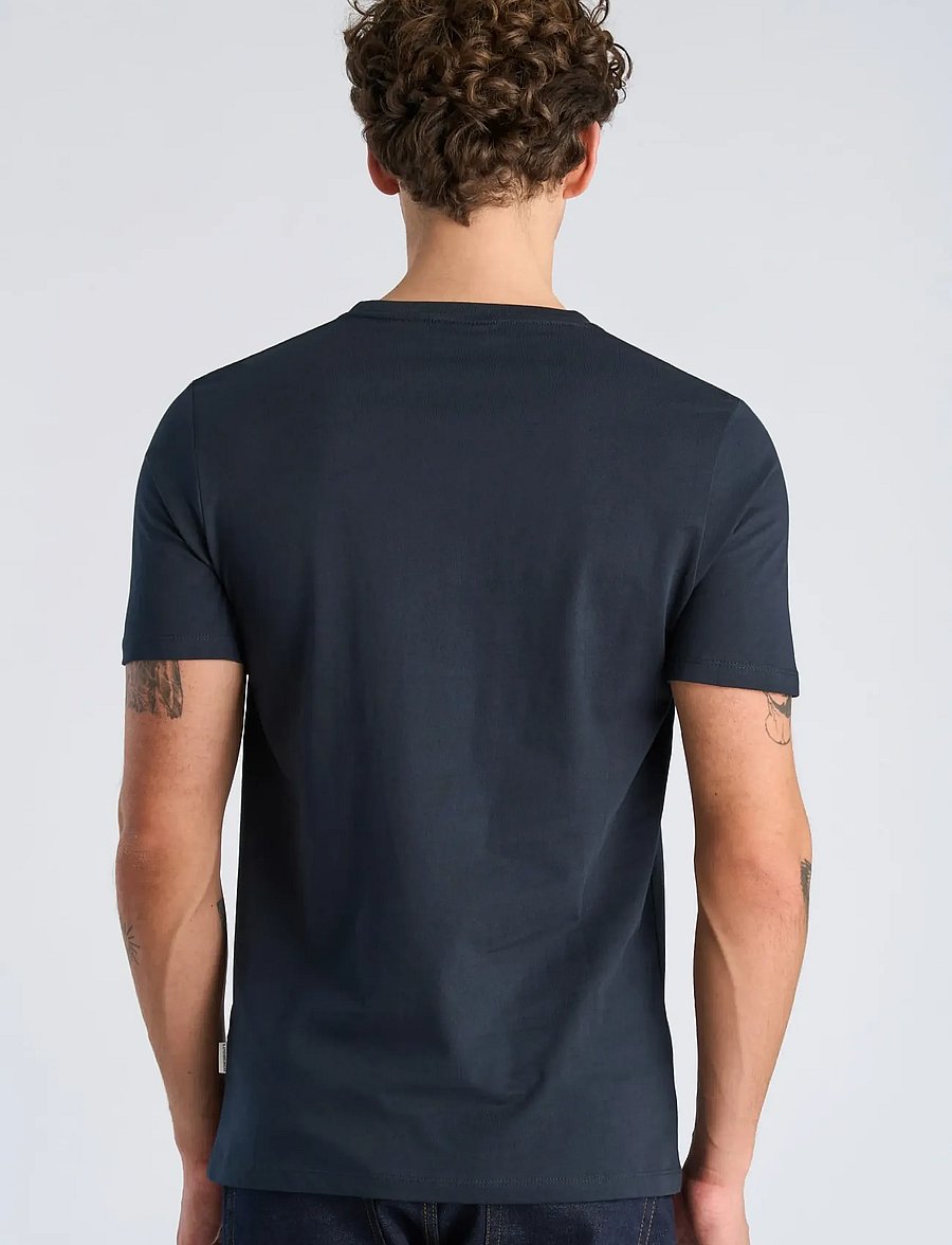 Lindbergh - Basic o-neck tee S/S - kurzärmelige t-shirts - navy - 4