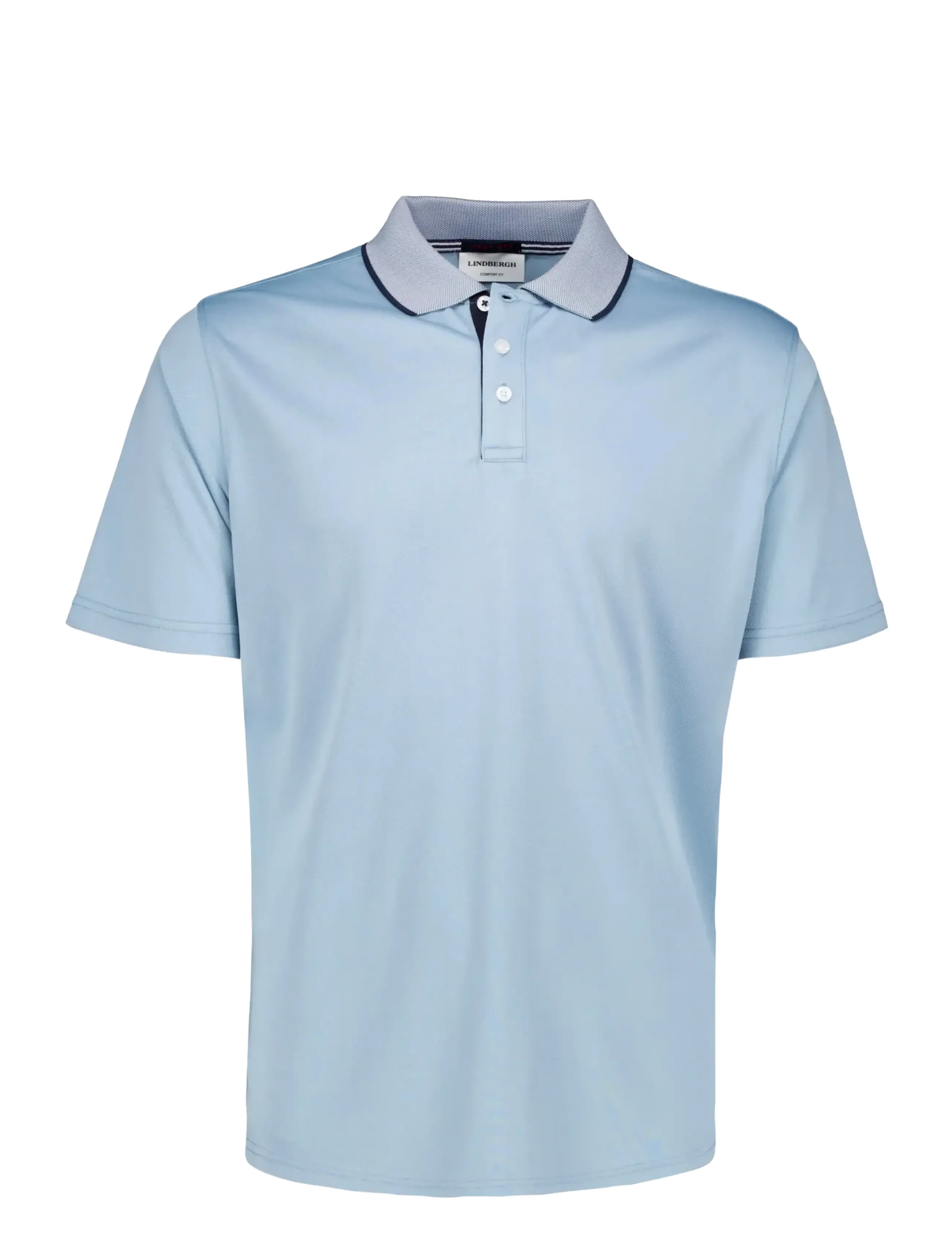 Lindbergh Fast dry polo - Tanktops - BLUE GREY / navy