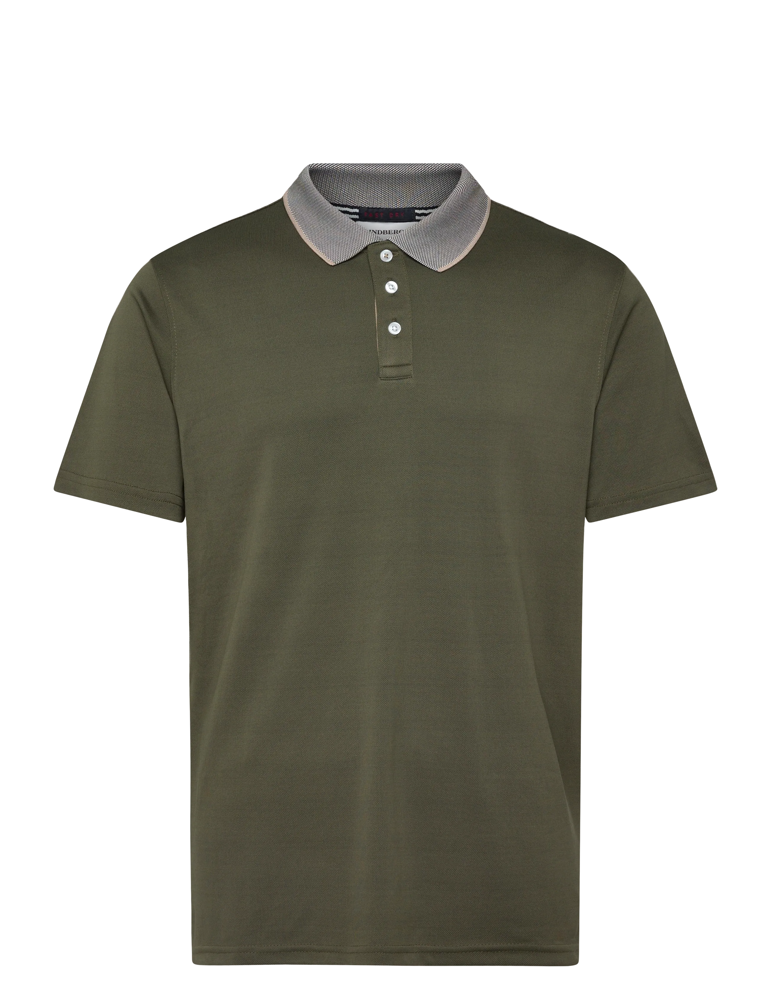 Lindbergh Fast dry polo - Booztlet only men - DK ARMY / khaki/green