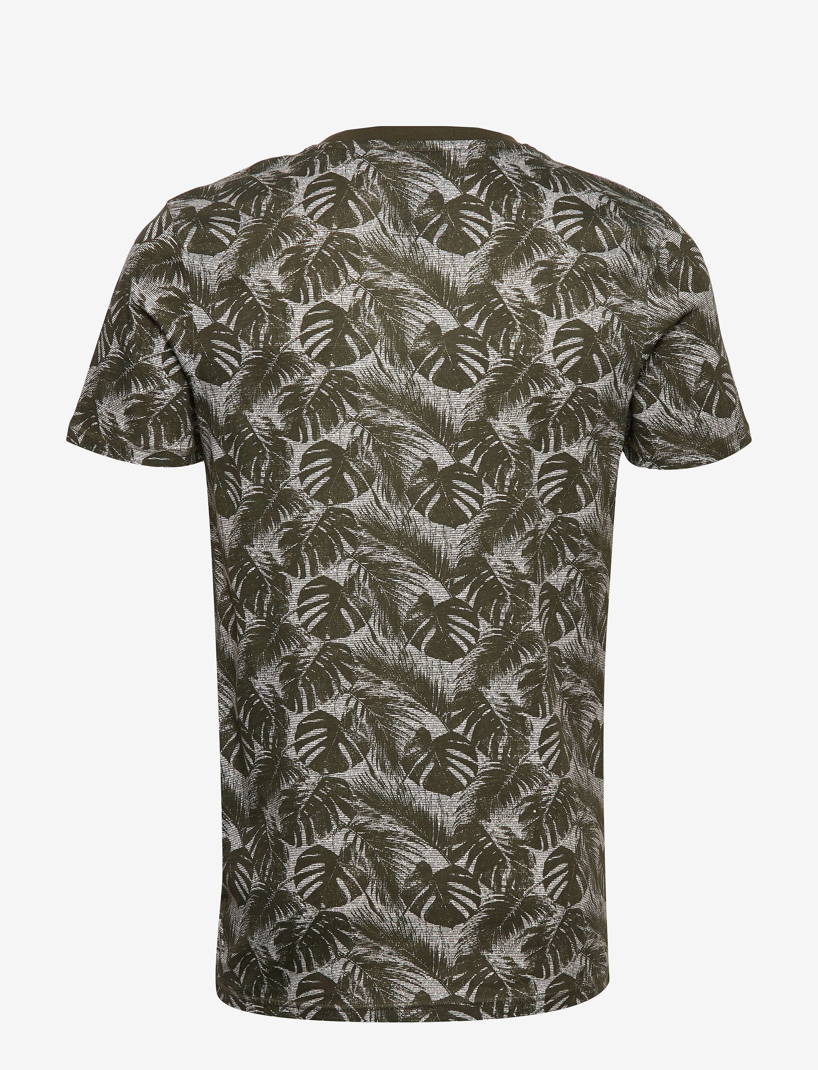 Lindbergh - AOP tee - dk army - 1