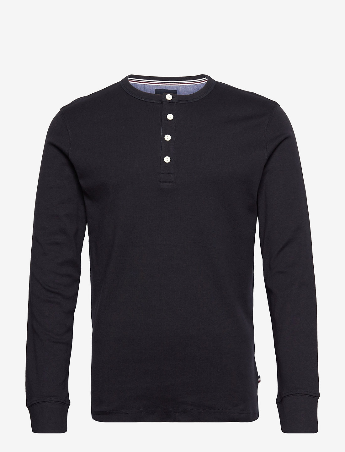 Lindbergh - Solid gradad w contrast fabric L/S - lange mouwen - black - 1