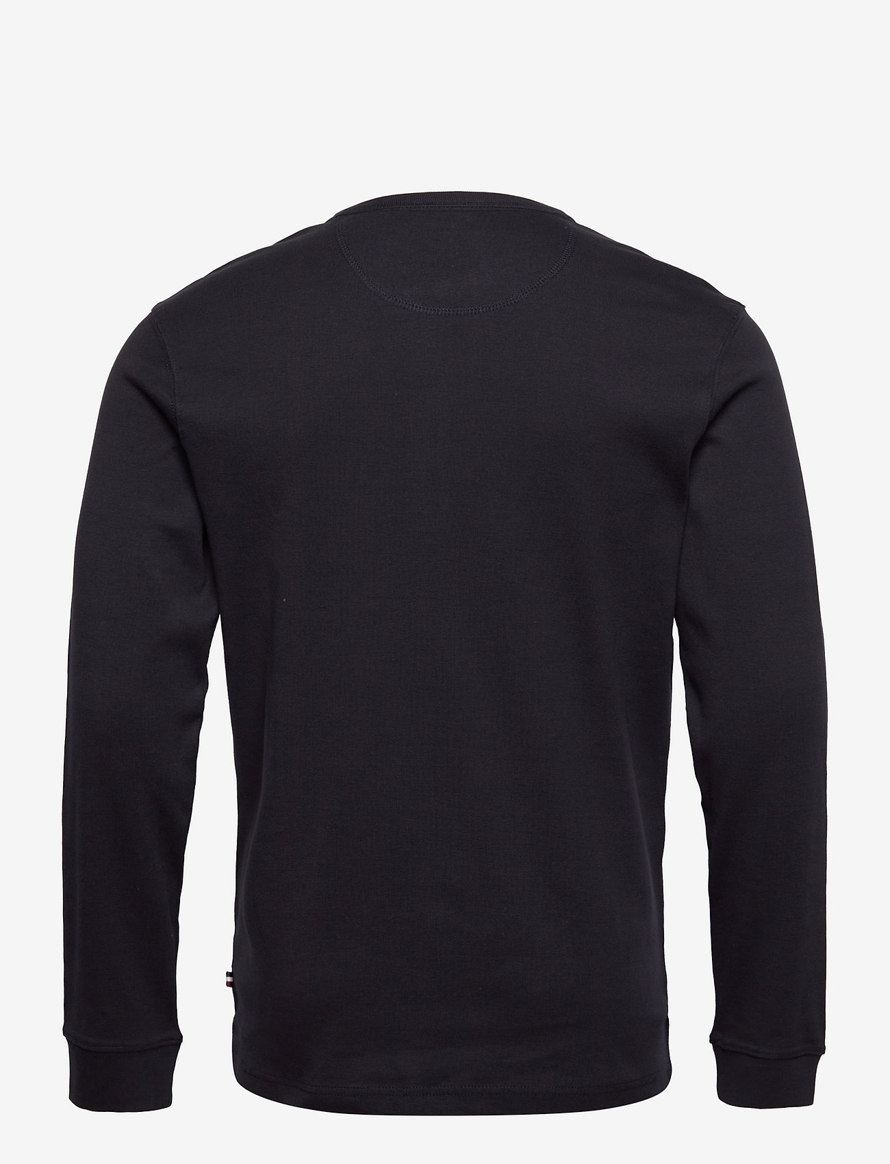 Lindbergh - Solid gradad w contrast fabric L/S - long-sleeved t-shirts - black - 2