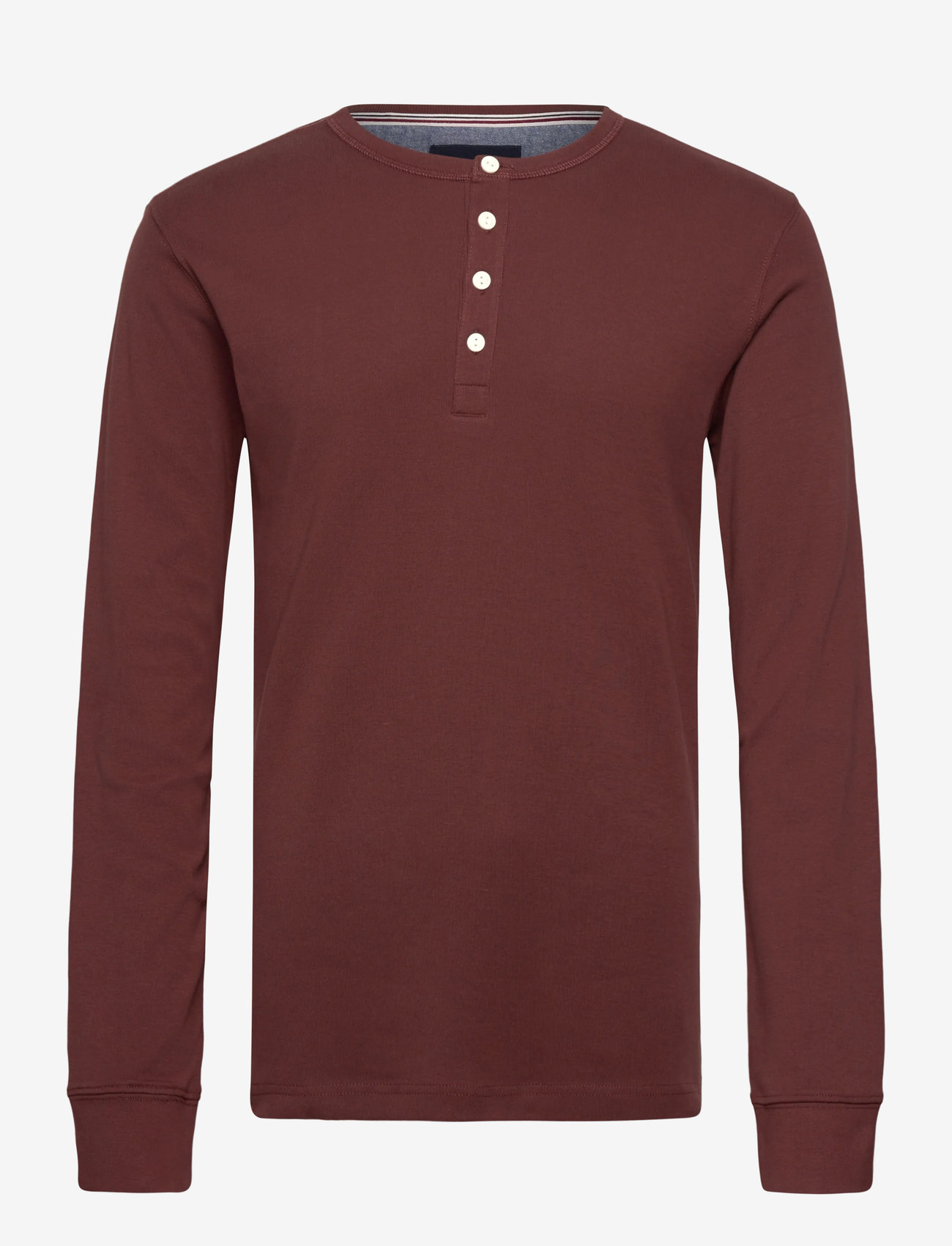 Lindbergh - Solid gradad w contrast fabric L/S - höstkläder - deep burgundy - 1