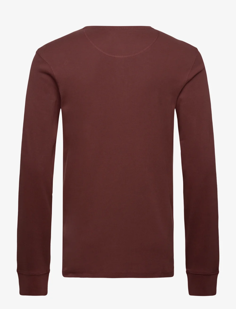 Lindbergh - Solid granddad L/S - długi rękaw - deep burgundy - 2