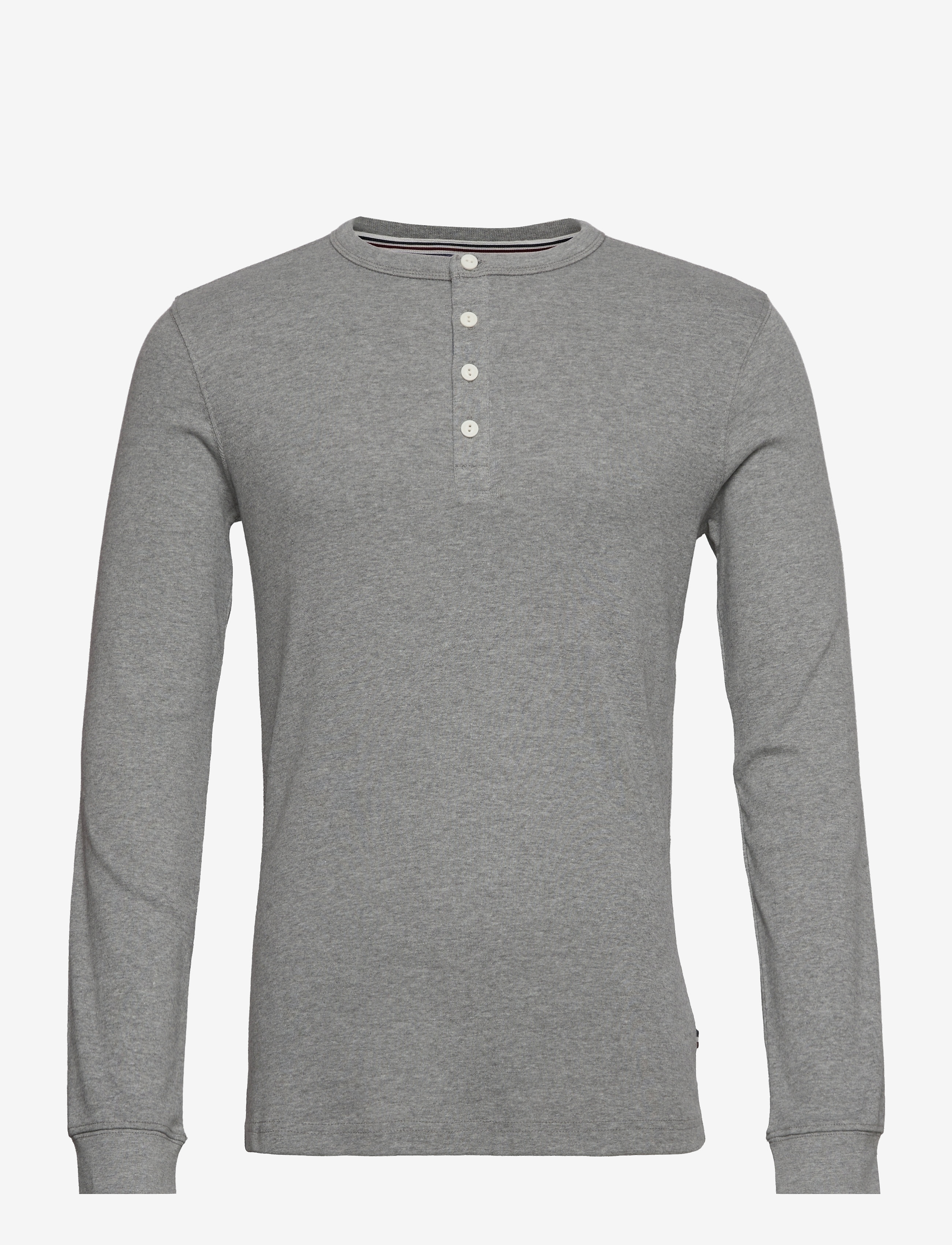 LINDBERGH Solid Gradad W Contrast Fabric L/S Grau - M - Herren