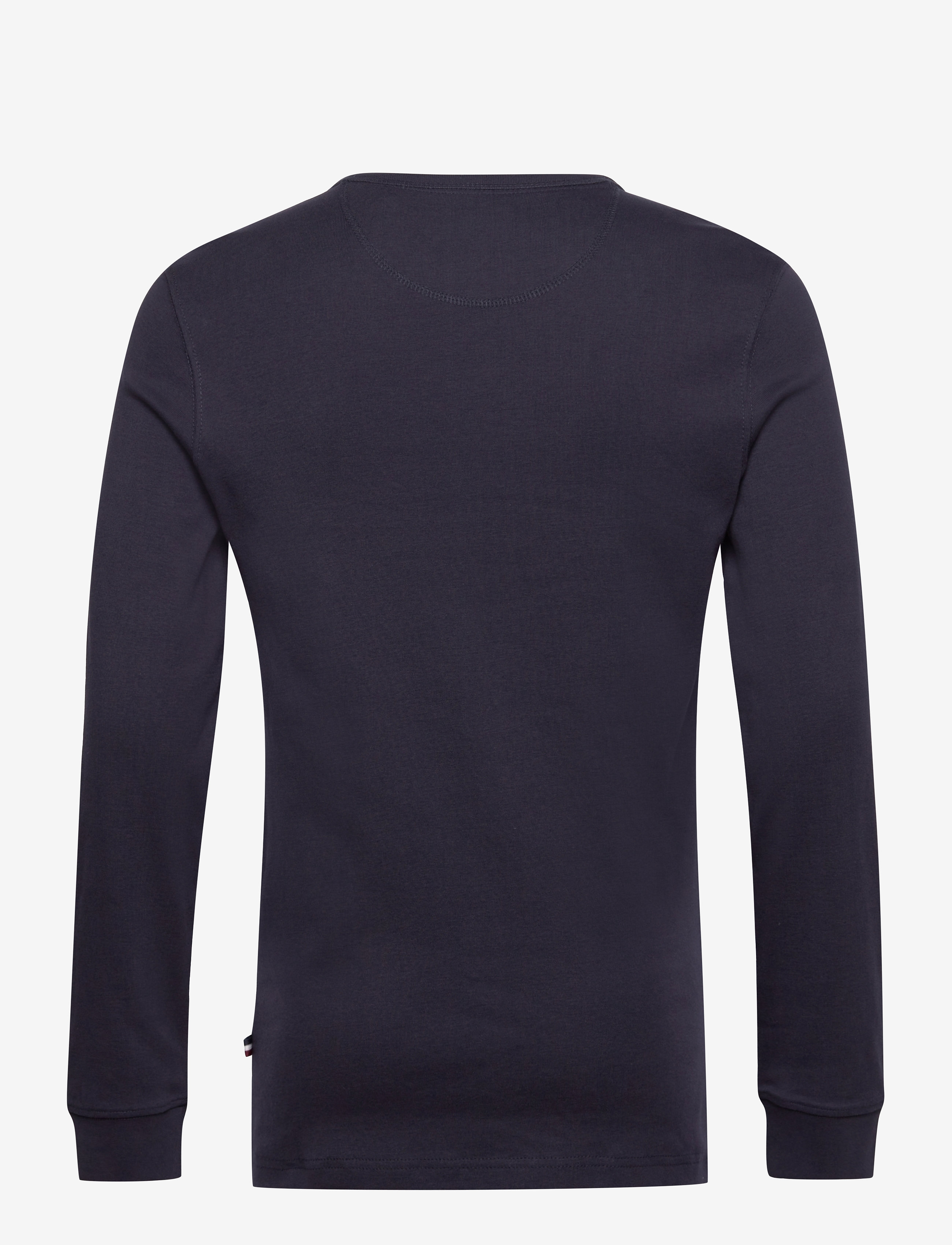 Lindbergh - Solid gradad w contrast fabric L/S - basic t-shirts - navy - 2