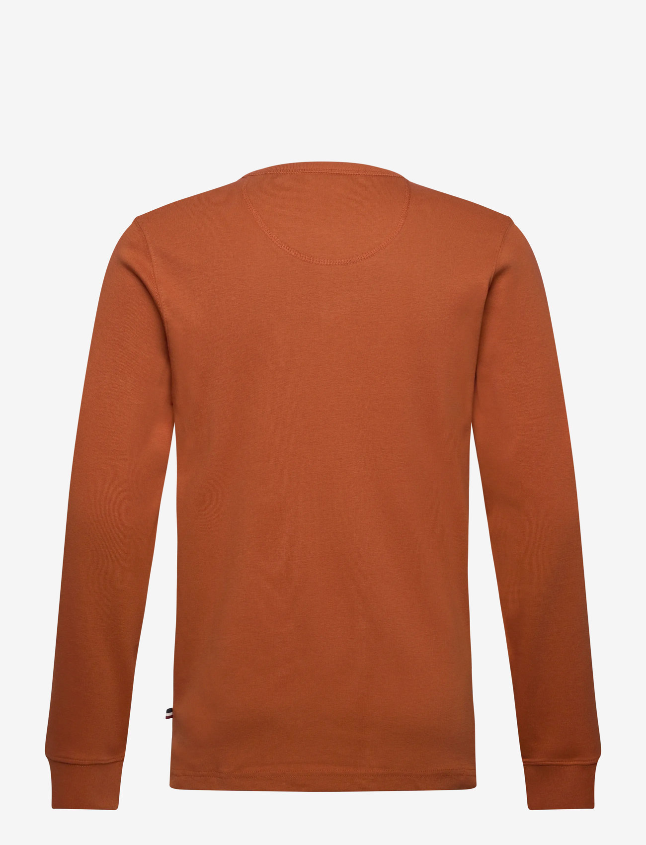 Lindbergh - Solid gradad w contrast fabric L/S - herbstliche kleidung - rust orange - 1