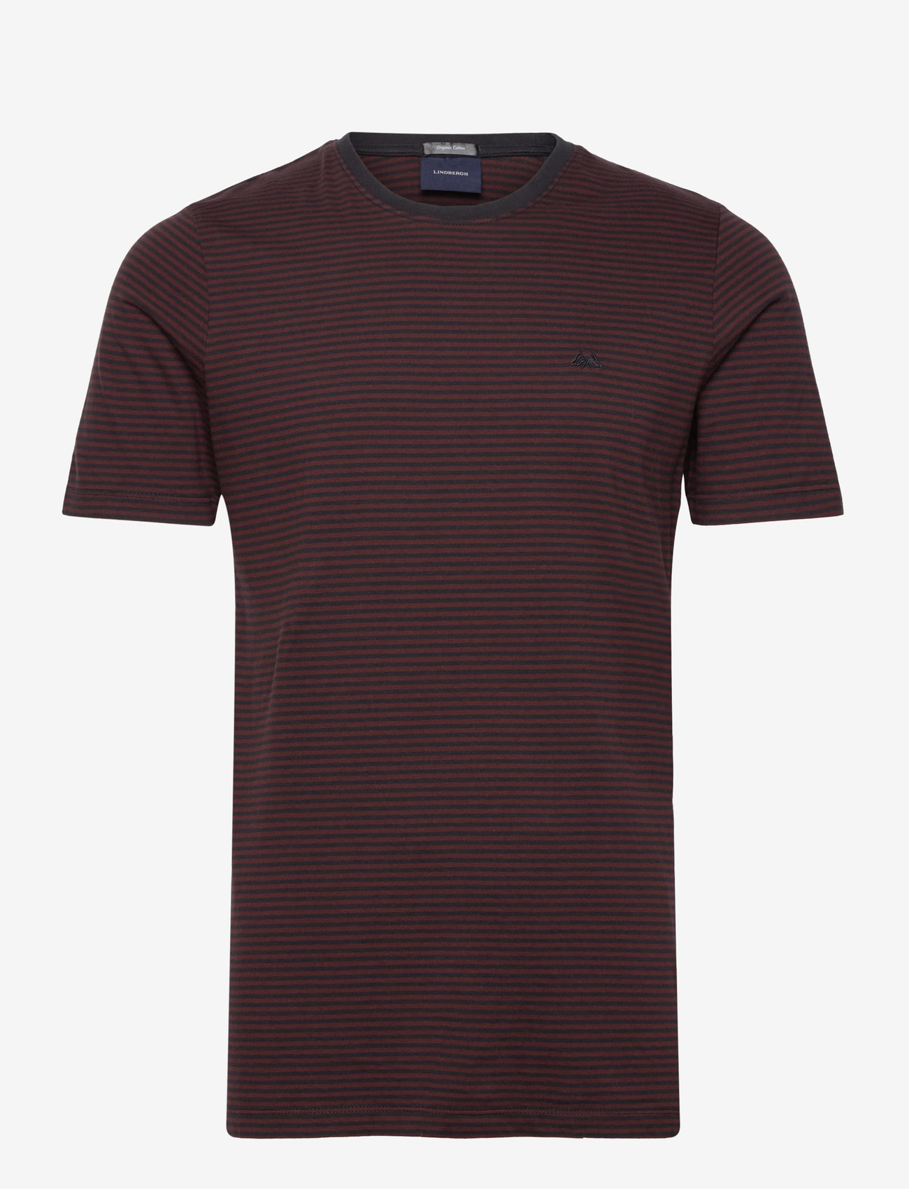 Lindbergh - Stripe tee - kurzärmelig - deep burgundy - 1