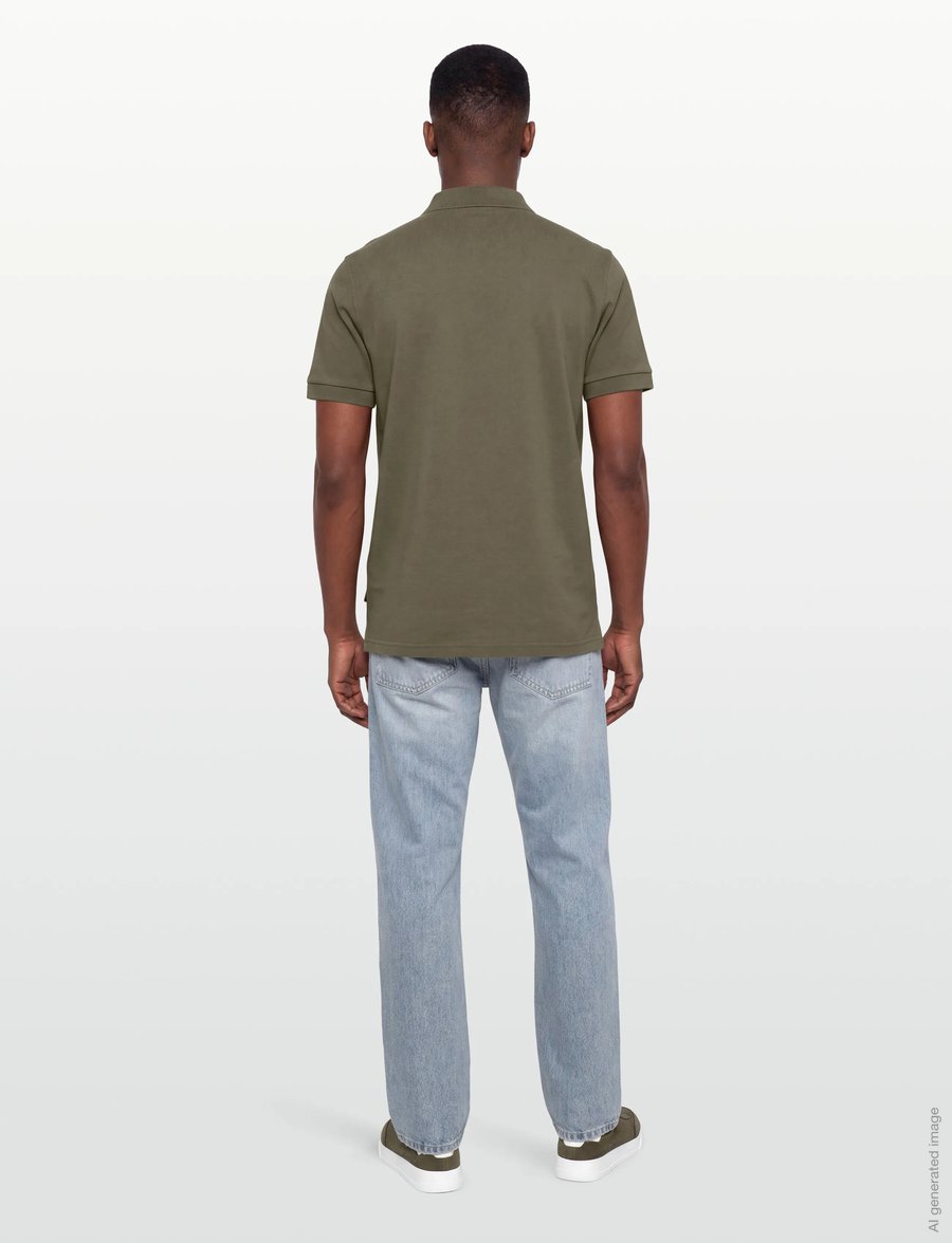 Lindbergh - Polo S/S - kurzärmelig - lt dusty army - 4