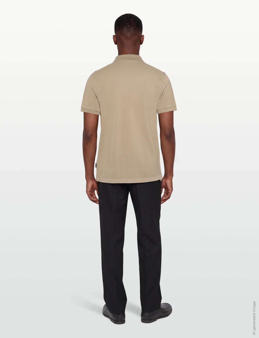 Lindbergh - Polo S/S - kurzärmelig - sand - 4
