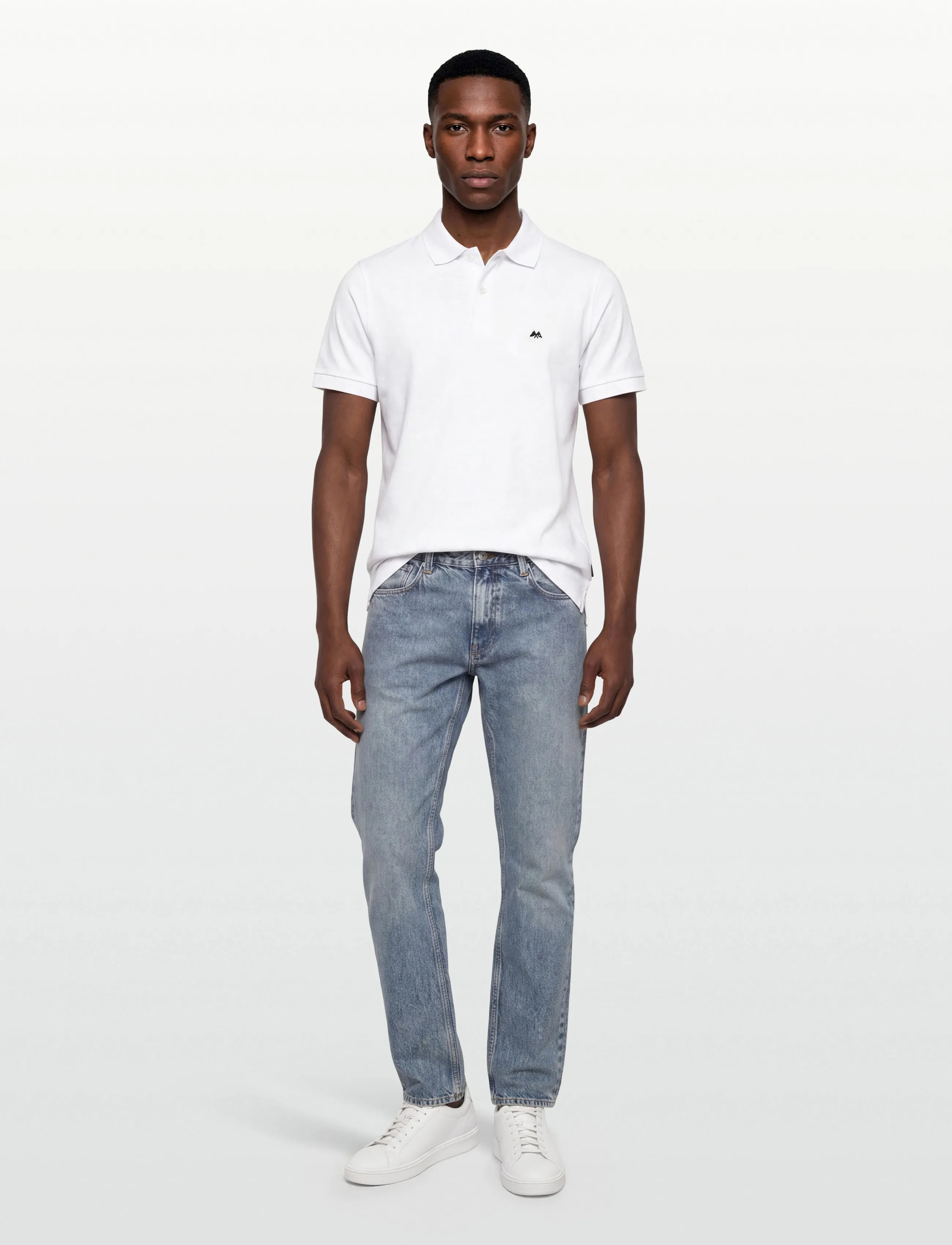 Lindbergh Polo S/S - Poloer - WHITE / white
