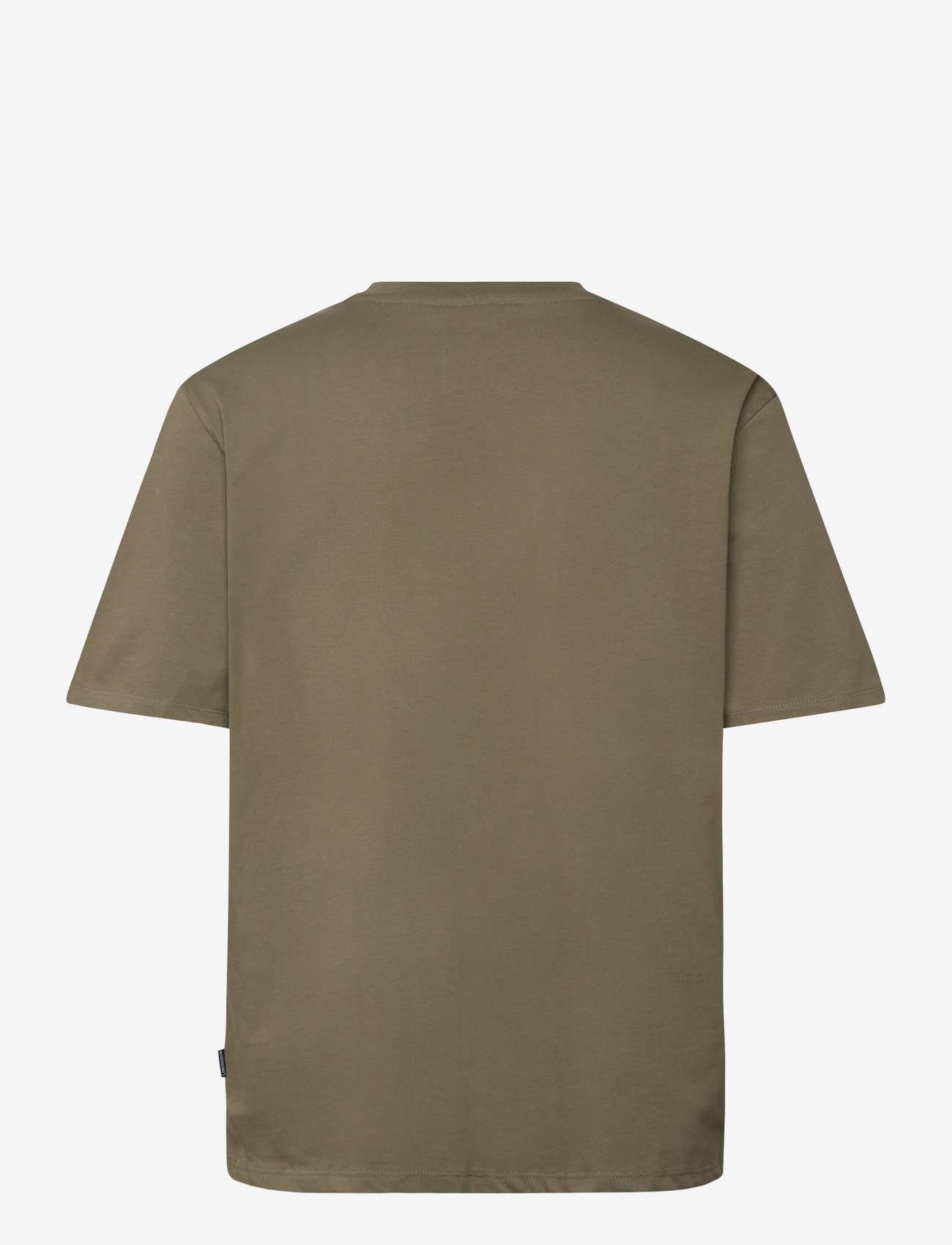 Lindbergh - Oversize logo tee - kortärmade t-shirts - dk dusty olive - 1