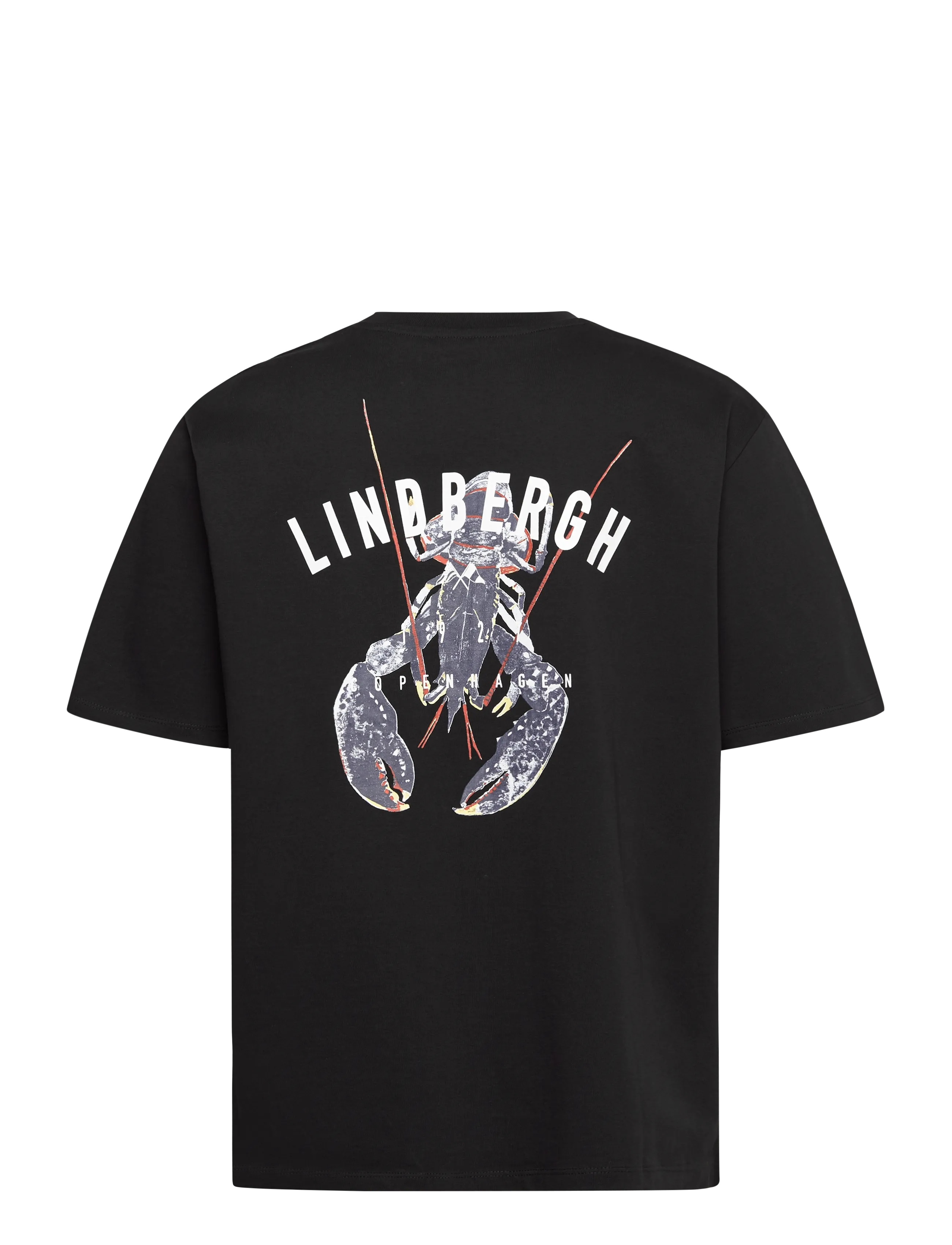 Lindbergh - Oversized print tee S/S - kortärmade t-shirts - black - 2