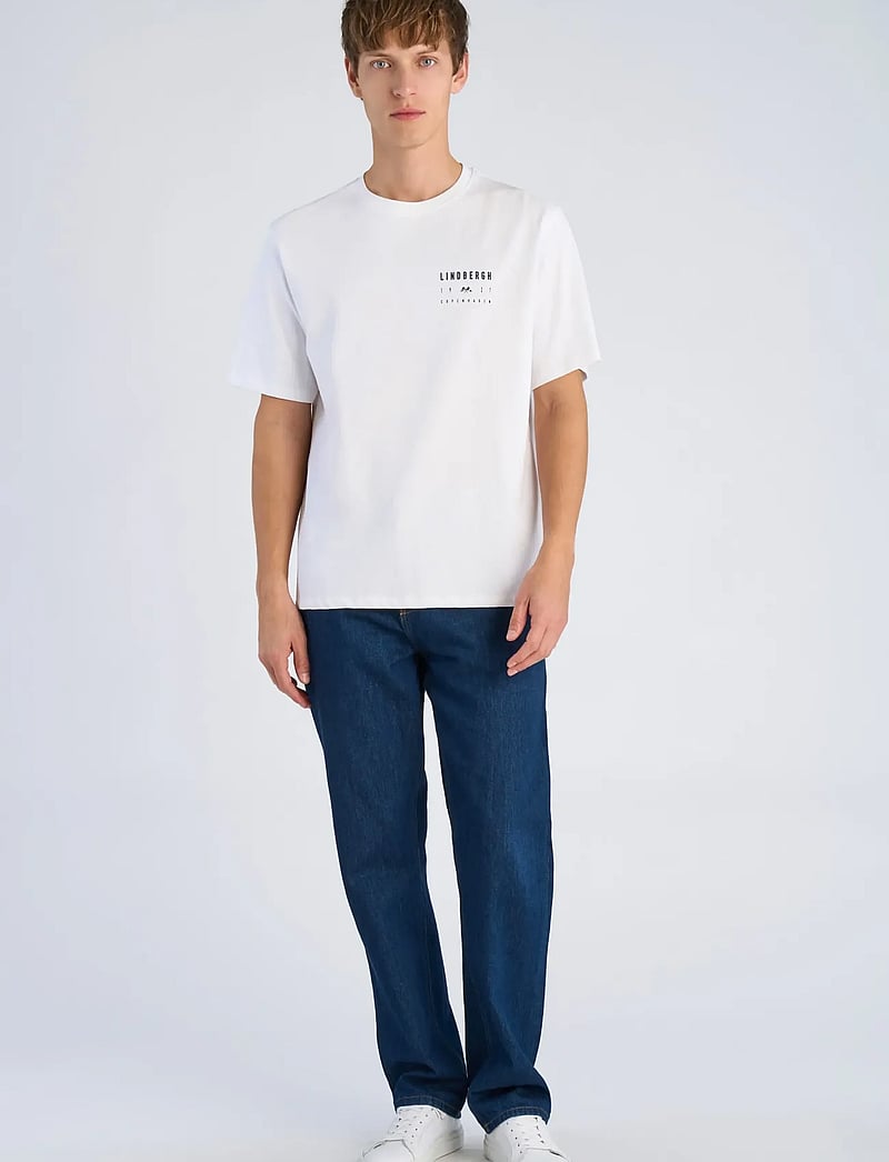 Lindbergh - Oversized print tee S/S - kurzärmelig - white - 0