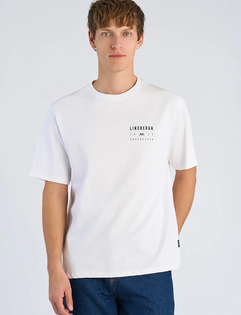 Lindbergh - Oversized print tee S/S - kurzärmelig - white - 3