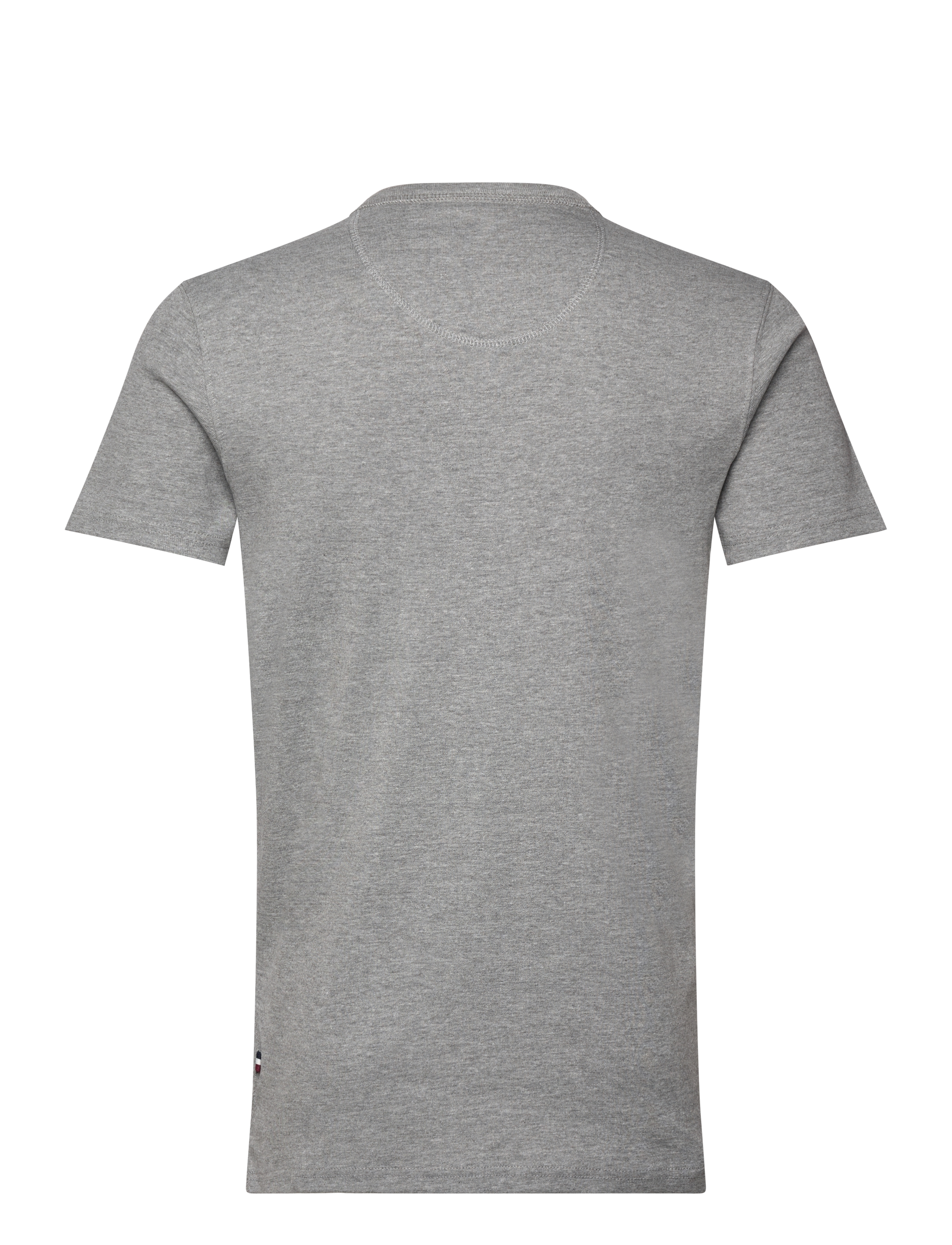 Lindbergh - Ribbed granddad tee S/S - grey mel - 1