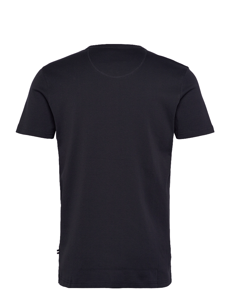 Lindbergh - Ribbed granddad tee S/S - lühikeste varrukatega t-särgid - navy - 1