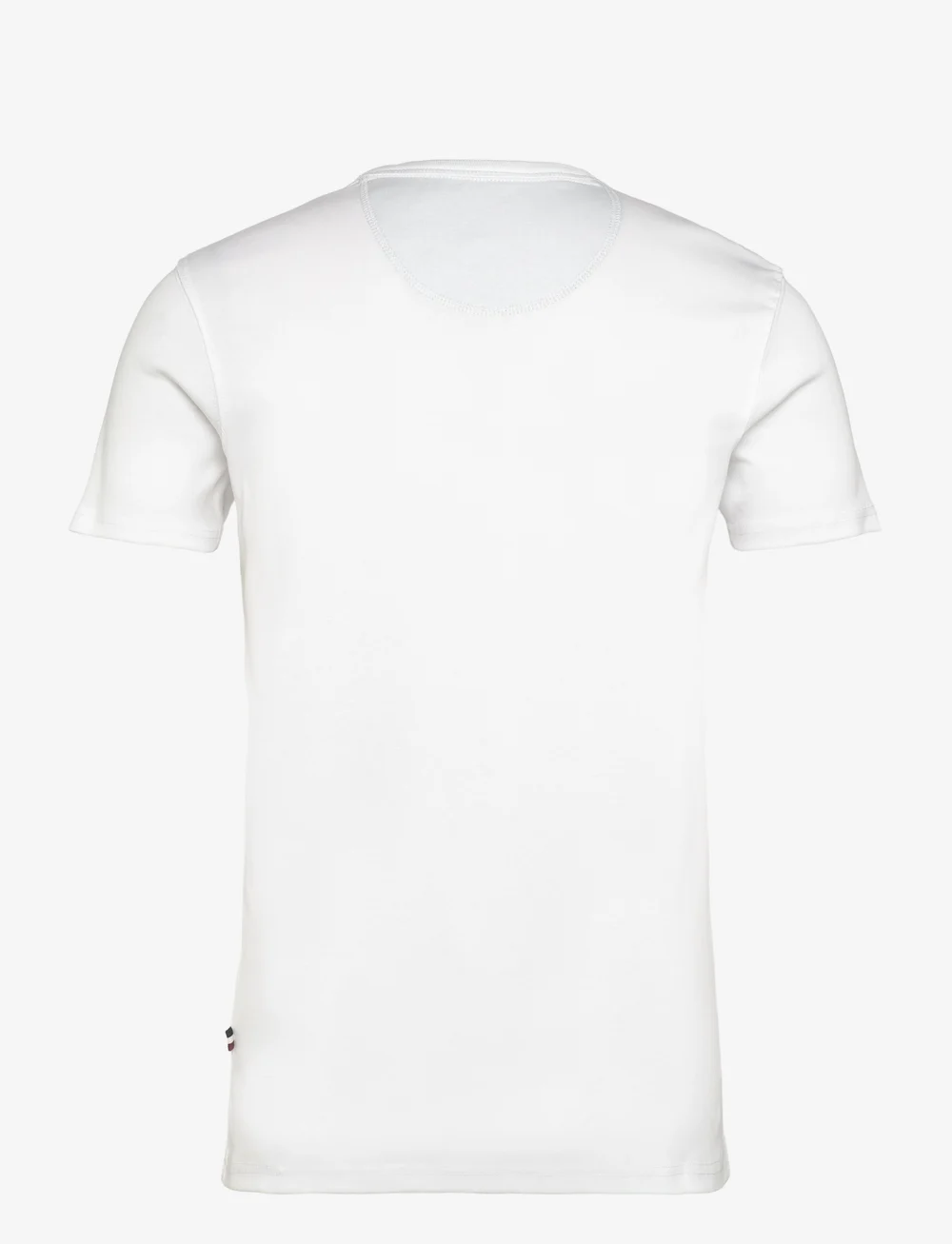 Lindbergh - Ribbed granddad tee S/S - kortærmede t-shirts - white - 1