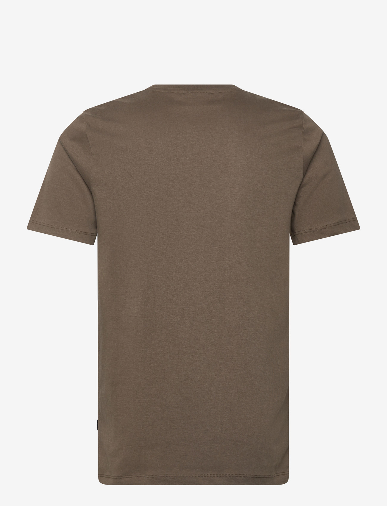 Lindbergh - Logo tee S/S - kortärmade t-shirts - dk dusty brown - 1