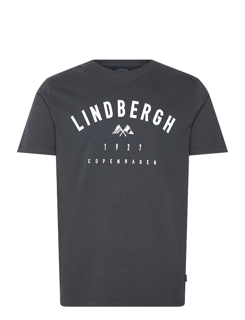 Lindbergh - Logo tee S/S - lühikeste varrukatega t-särgid - indigo blue - 0