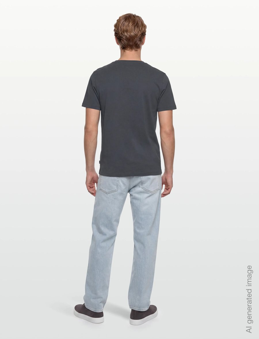 Lindbergh - Logo tee S/S - short-sleeved t-shirts - indigo blue - 4