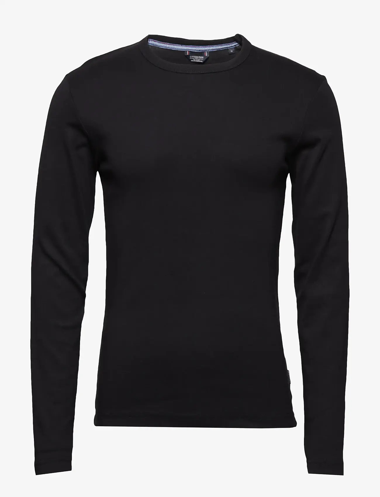 Lindbergh - Basic tee o-neck L/S - herbstliche kleidung - black - 0