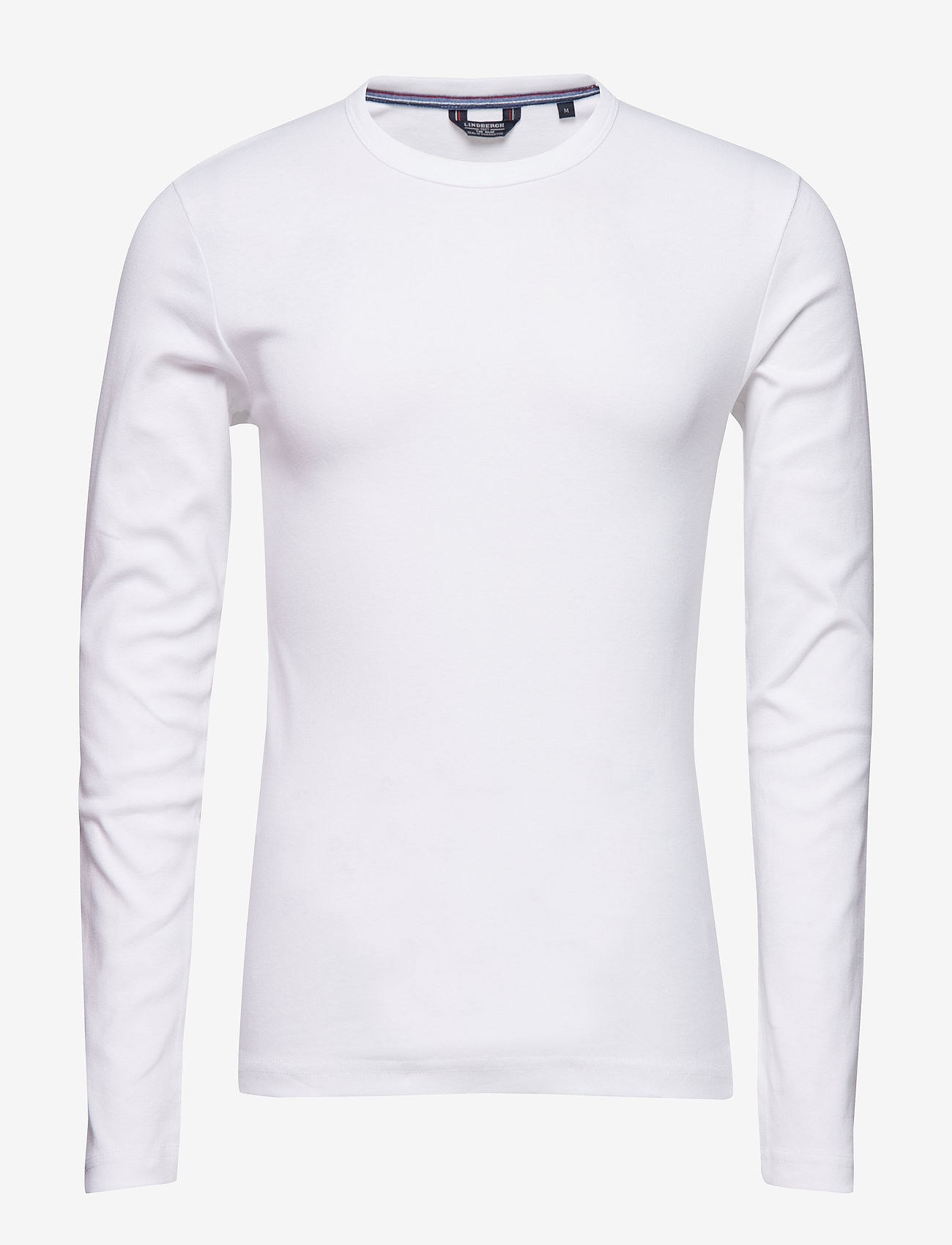 Lindbergh - Basic tee o-neck L/S - t-shirts - white - 0