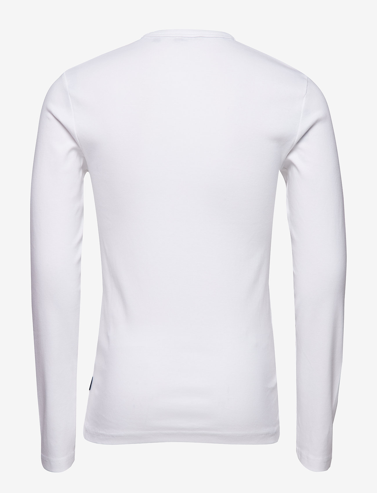 Lindbergh - Basic tee o-neck L/S - t-shirts - white - 1