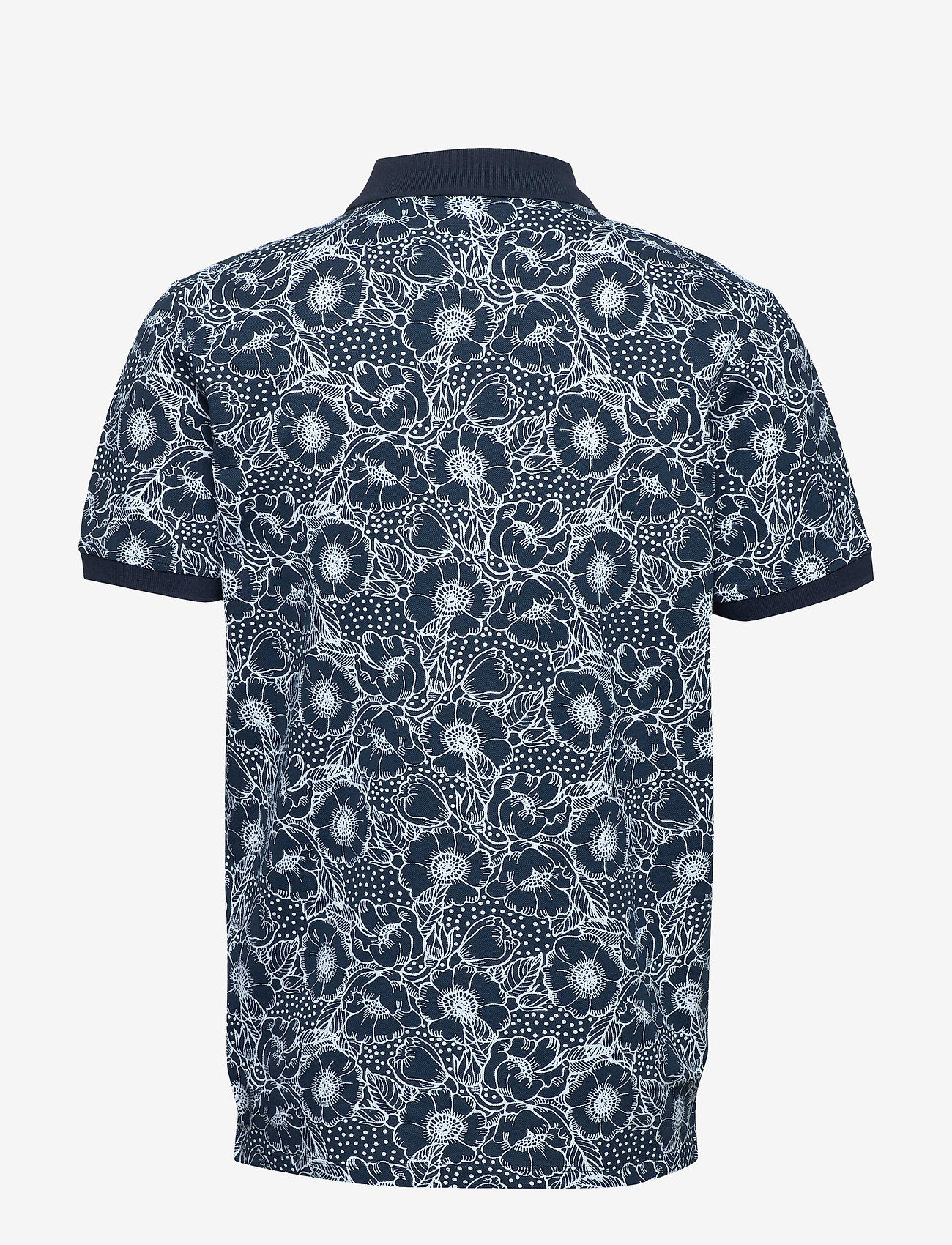 Lindbergh - AOP 2 colour polo S/S - dk blue - 1