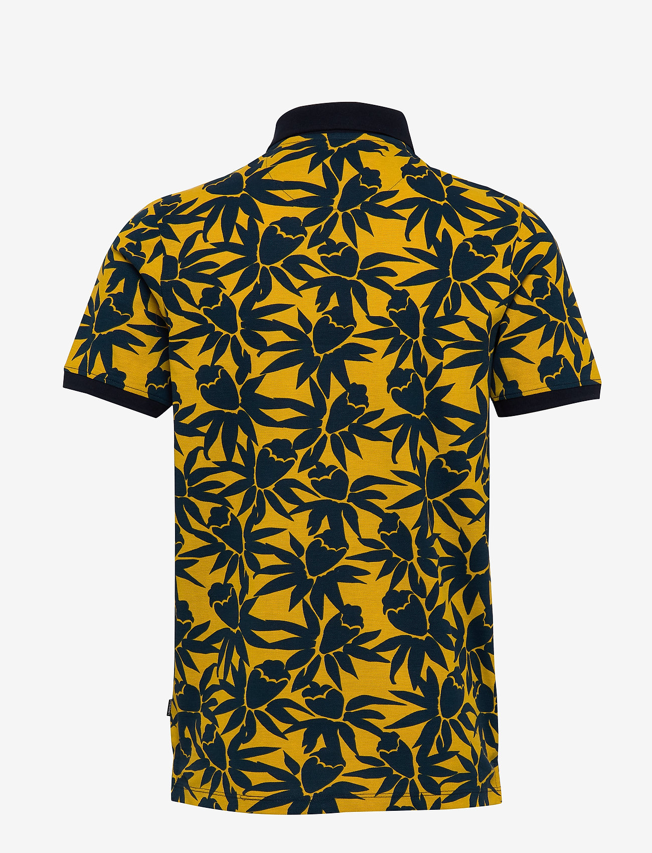 Lindbergh - Large AOP polo S/S - yellow - 1