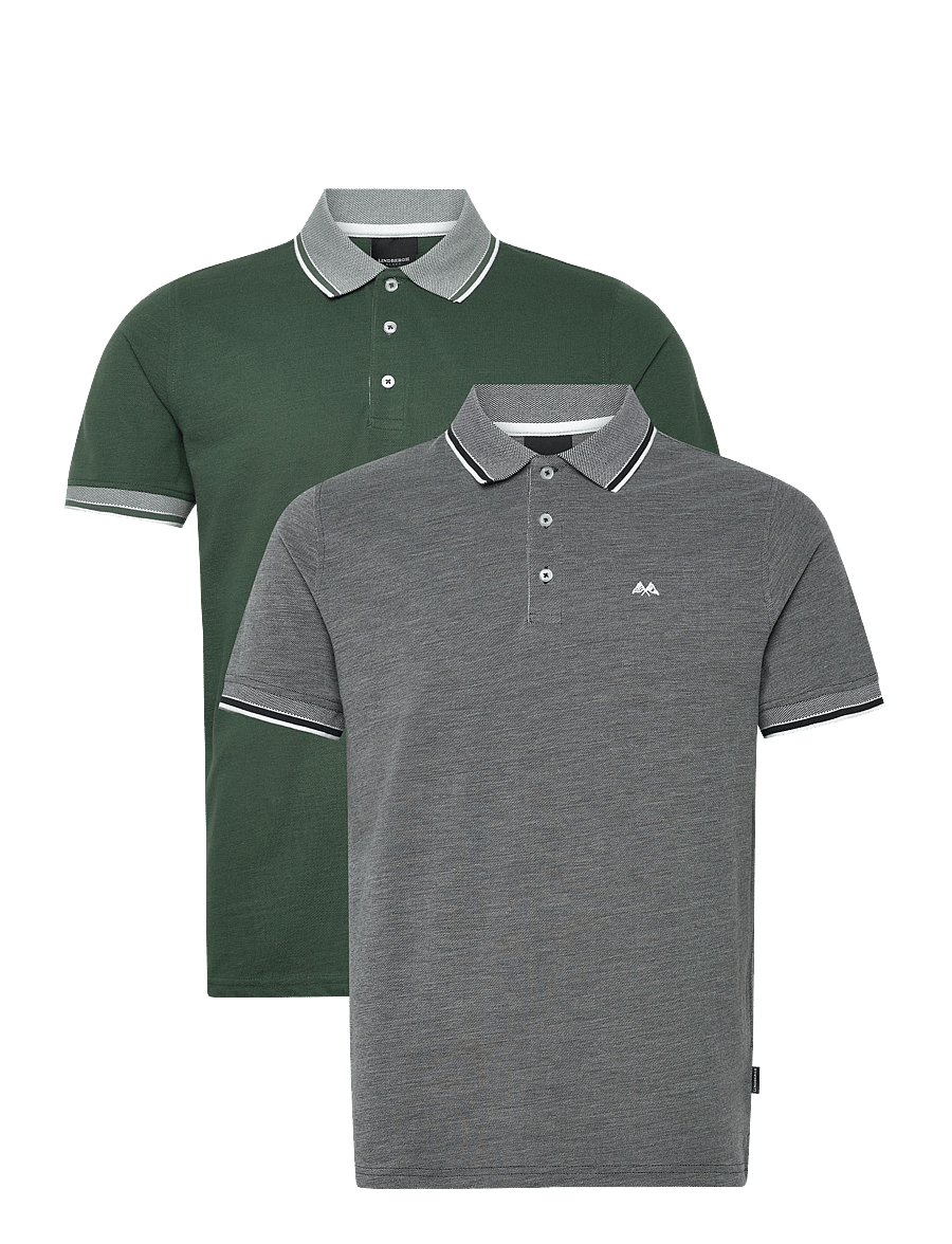 Lindbergh - Orangic cotton polo piqué S/S- rela - kurzärmelig - navy-green - 1