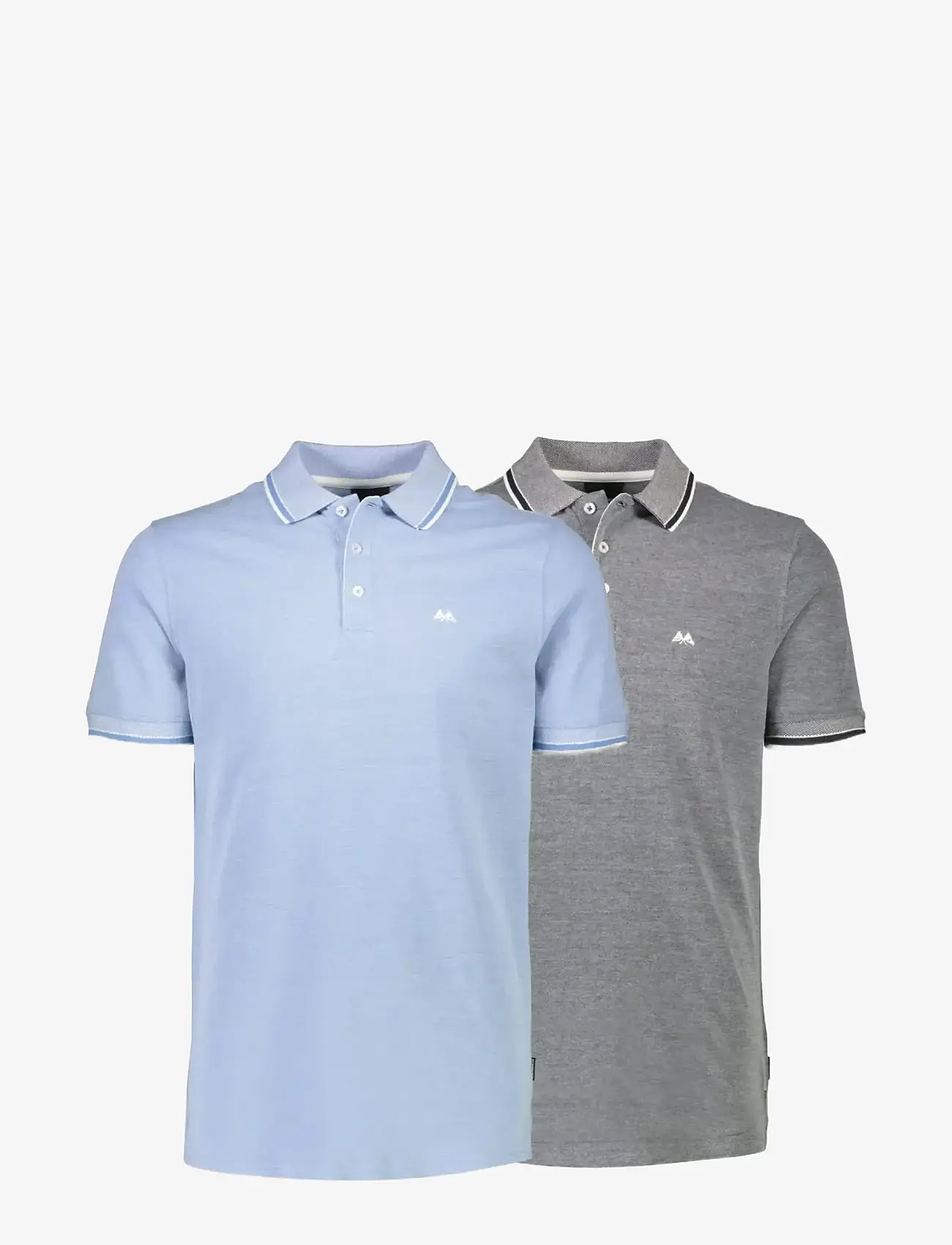 Lindbergh - Orangic cotton polo piqué S/S- rela - short-sleeved polos - navy-lt blue - 1