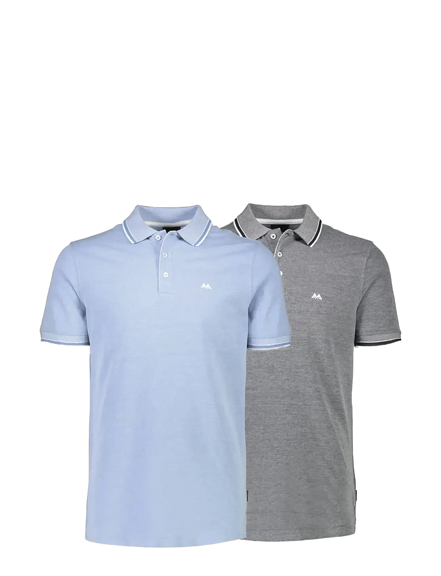 Lindbergh - Orangic cotton polo piqué S/S- rela - kurzärmelig - navy-lt blue - 1